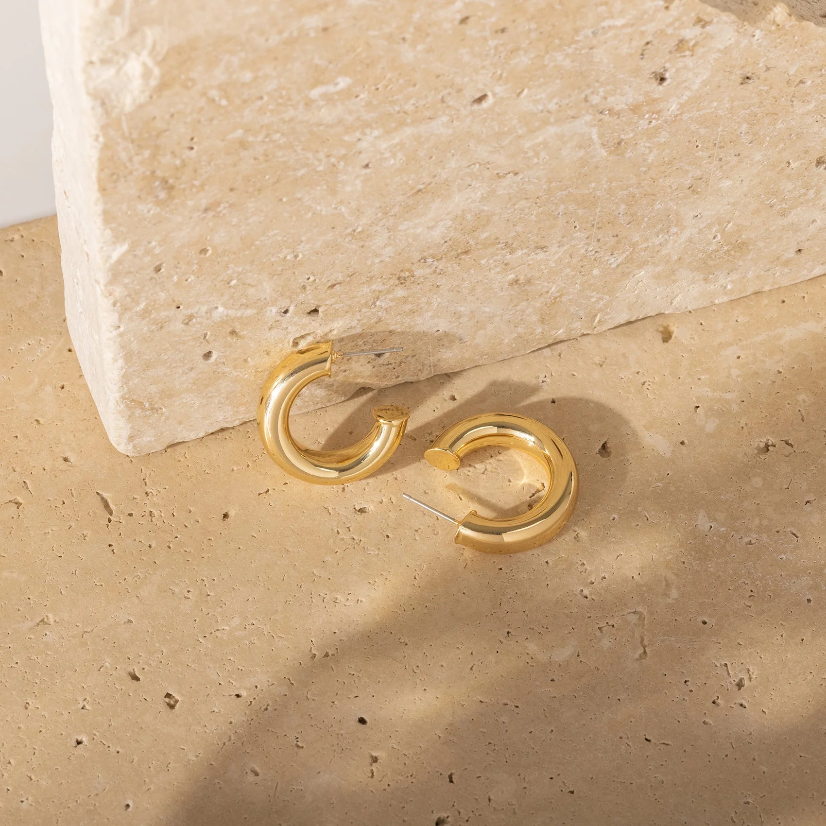 Chunky Open Hoops (6.5mm) - Image 4