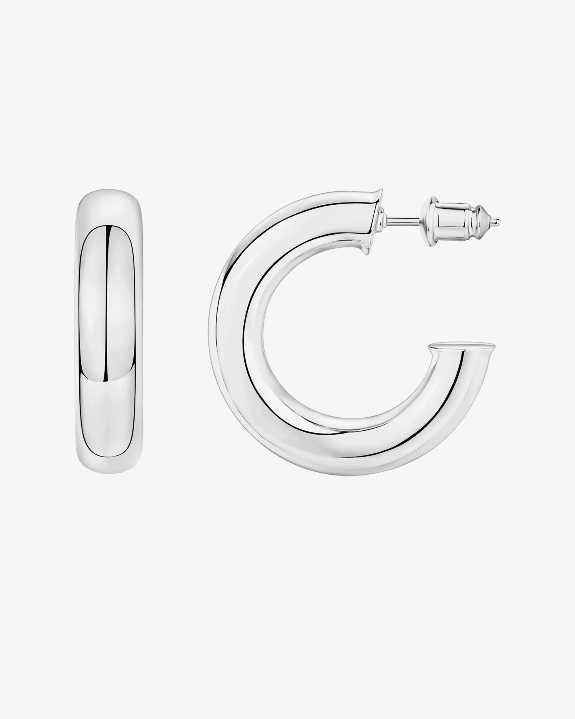 Chunky Open Hoops (6.5mm) - Image 5