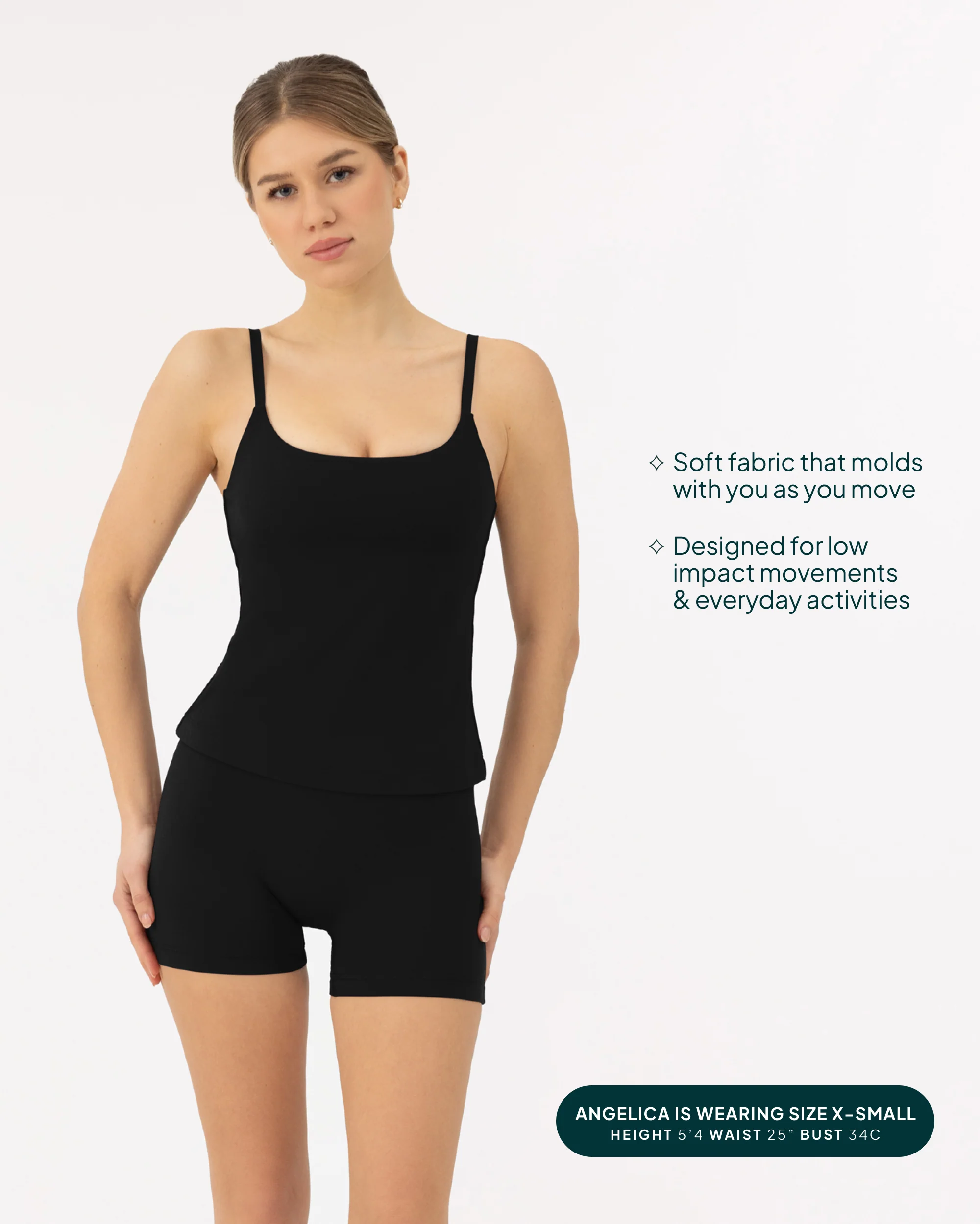 Athleisure Padded Cami Tank Top - Image 11