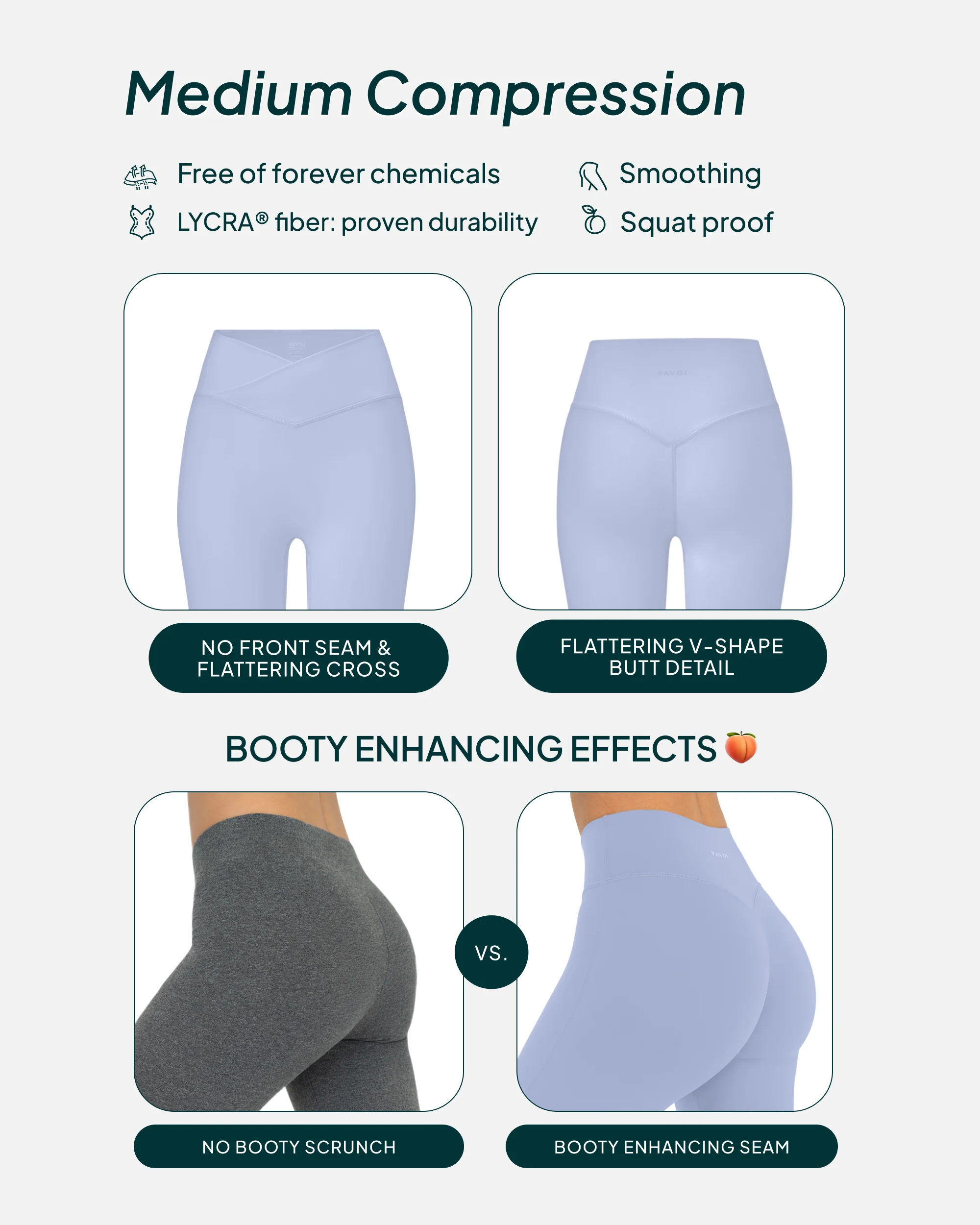 Athleisure Scrunch Crossover Leggings - Image 11