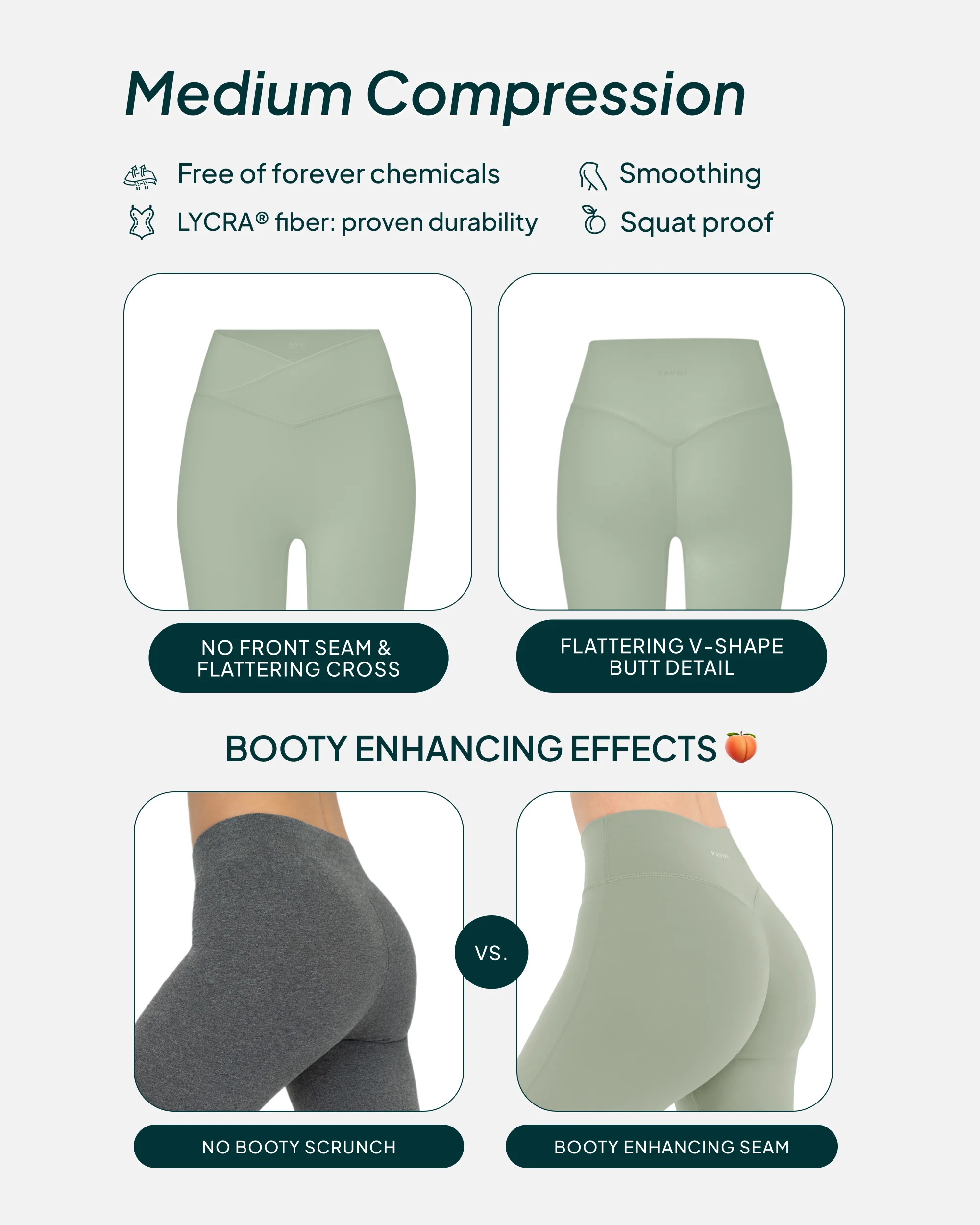 Athleisure Scrunch Crossover Leggings - Image 34