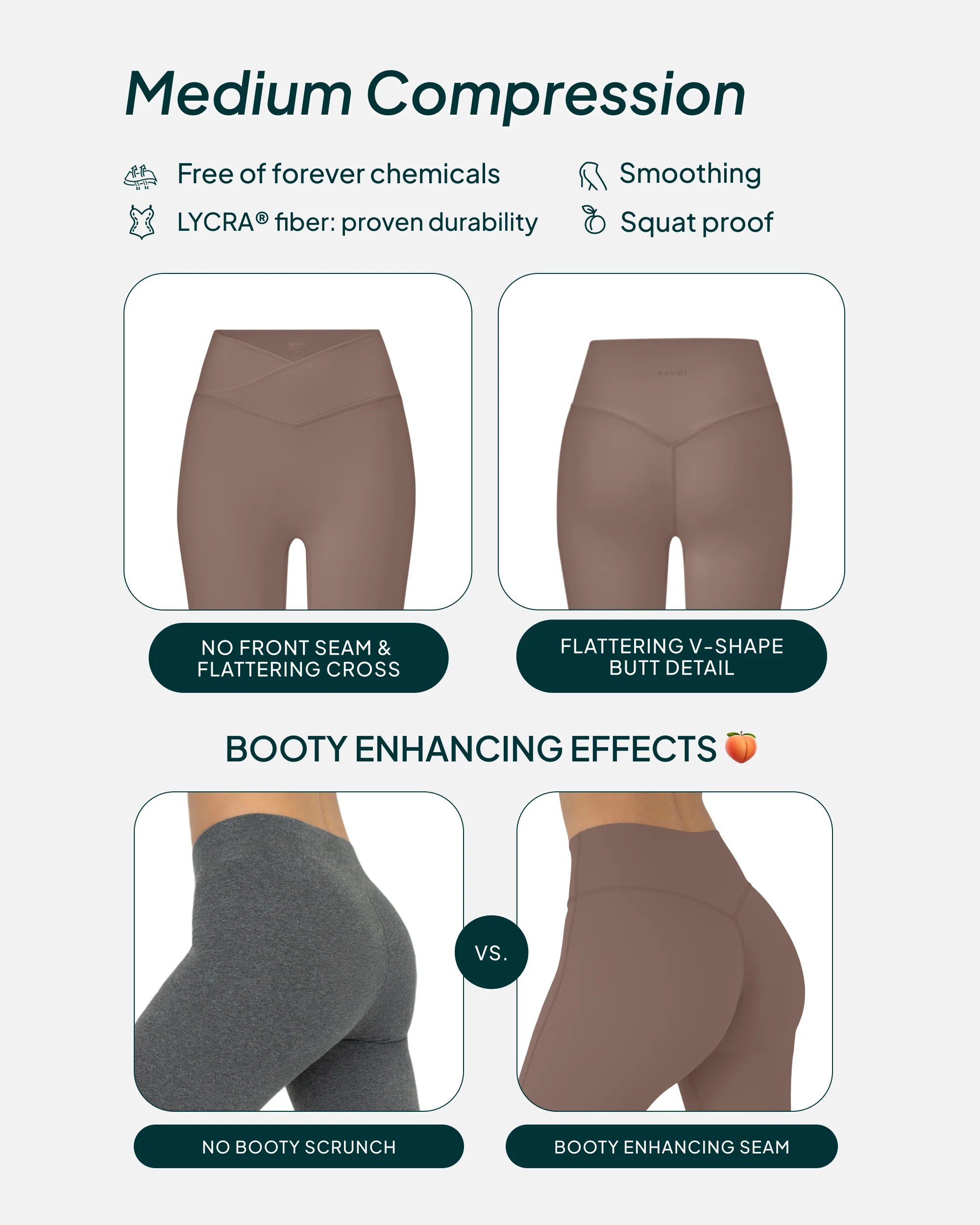 Athleisure Scrunch Crossover Leggings - Image 40
