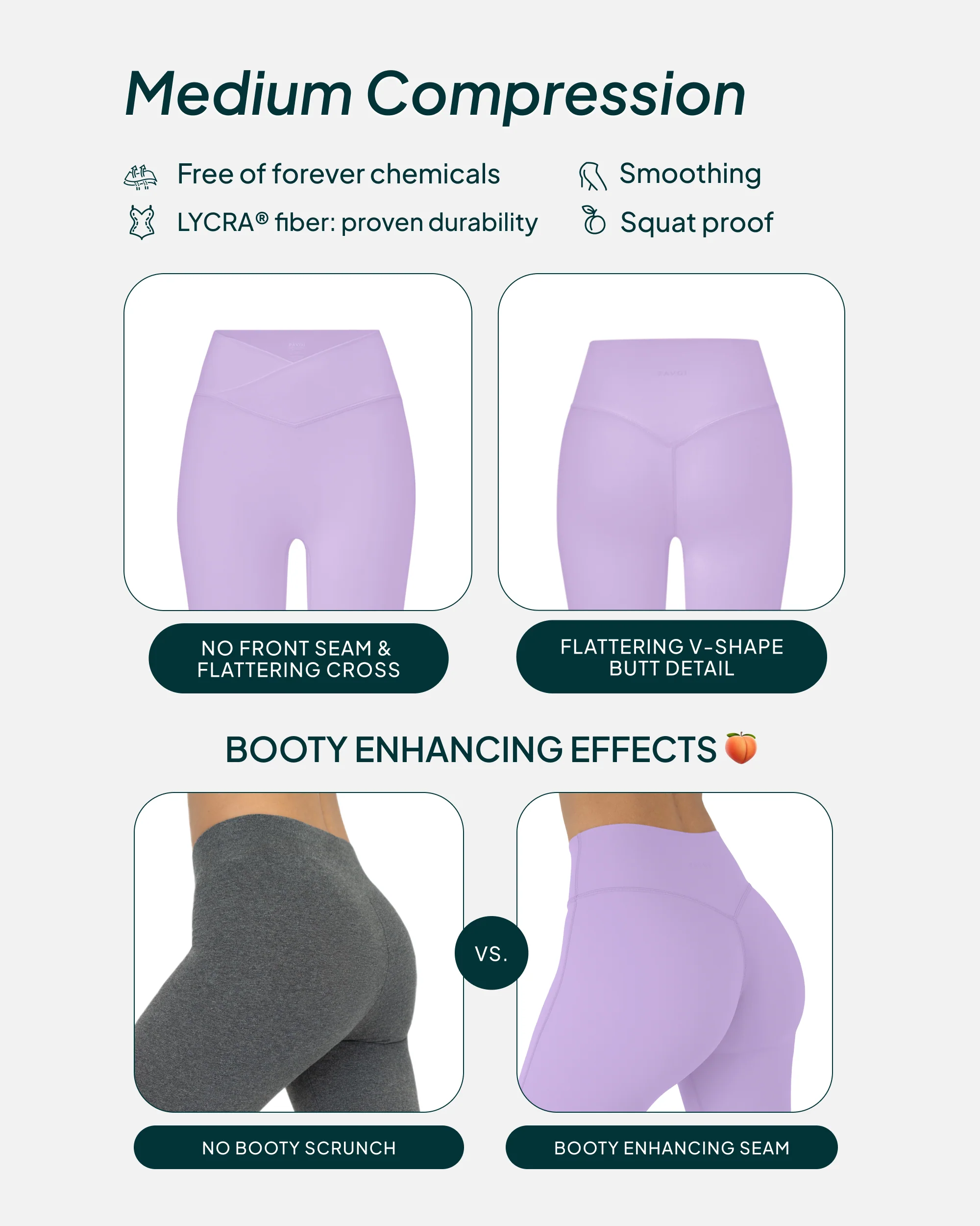 Athleisure Scrunch Crossover Leggings - Image 46