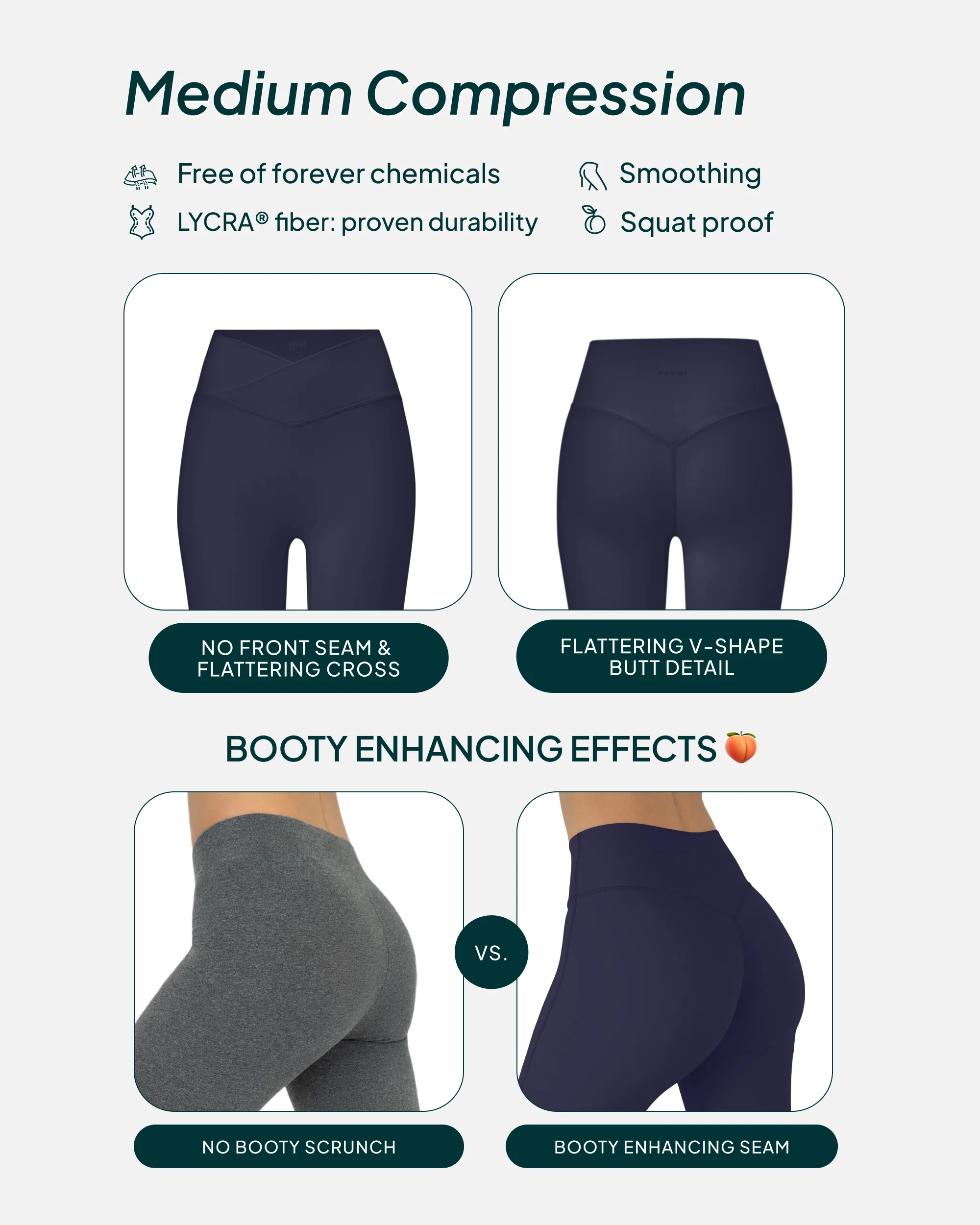 Athleisure Scrunch Crossover Leggings - Image 58