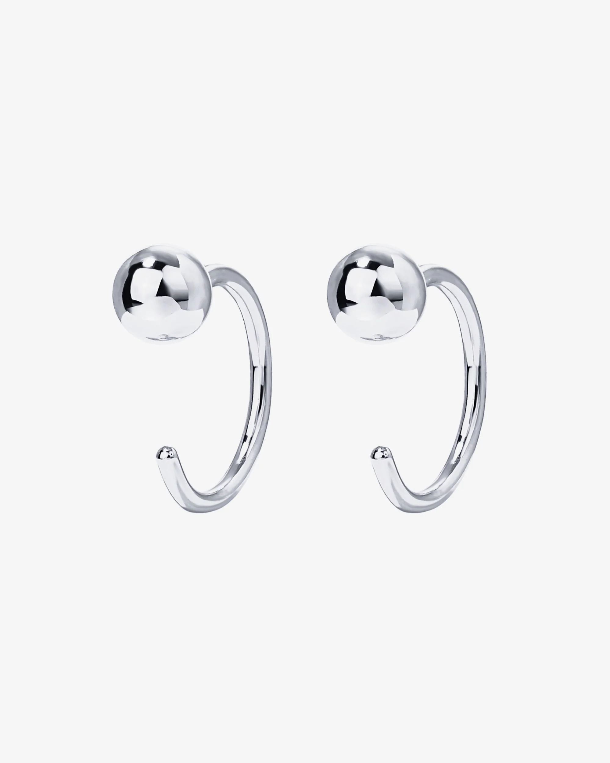 Ball Half Hoop Huggie - Image 16