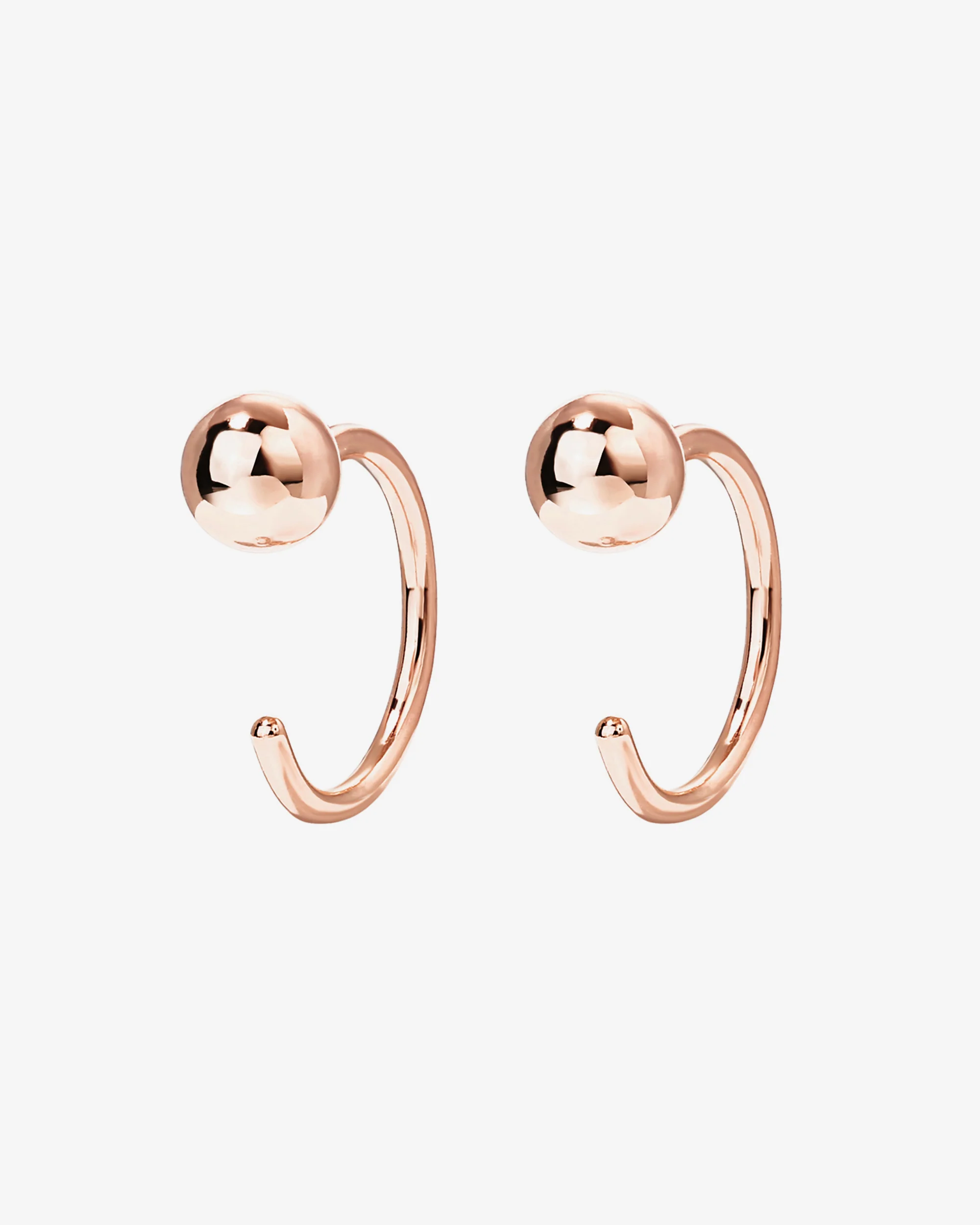 Ball Half Hoop Huggie - Image 23