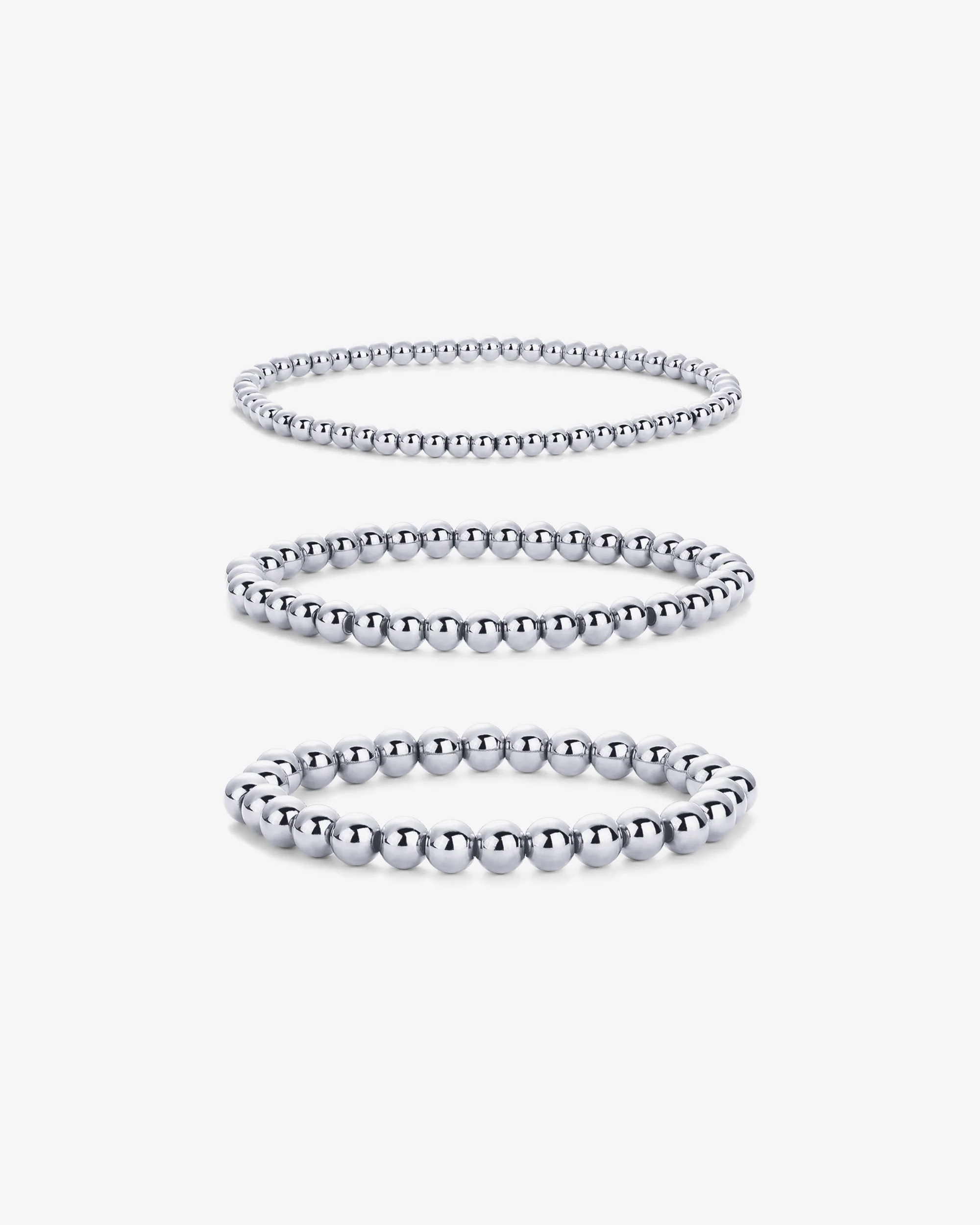 Beaded Stretch Bracelet Trio - Image 4