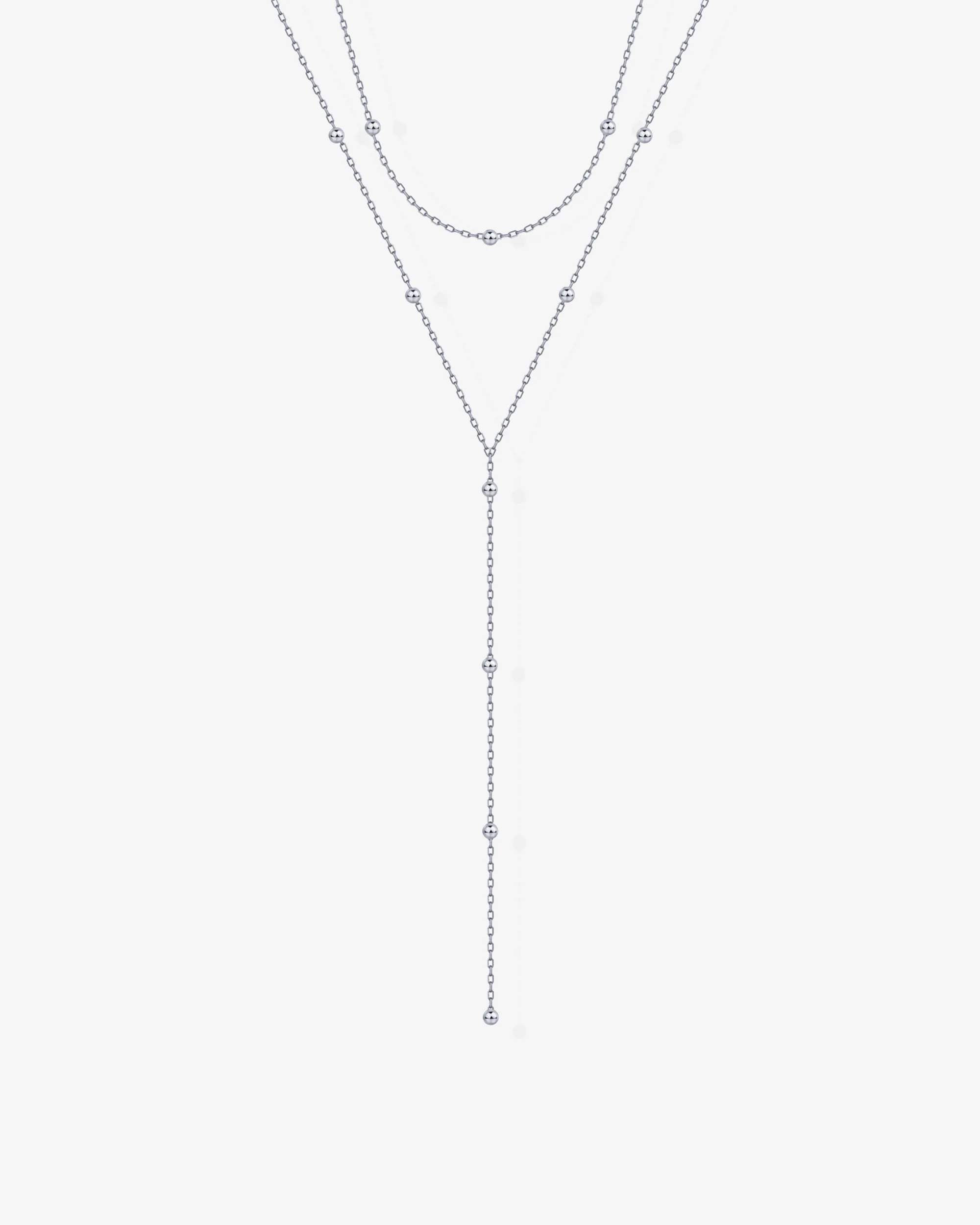 Beaded Tassel Lariat Necklace - Image 4