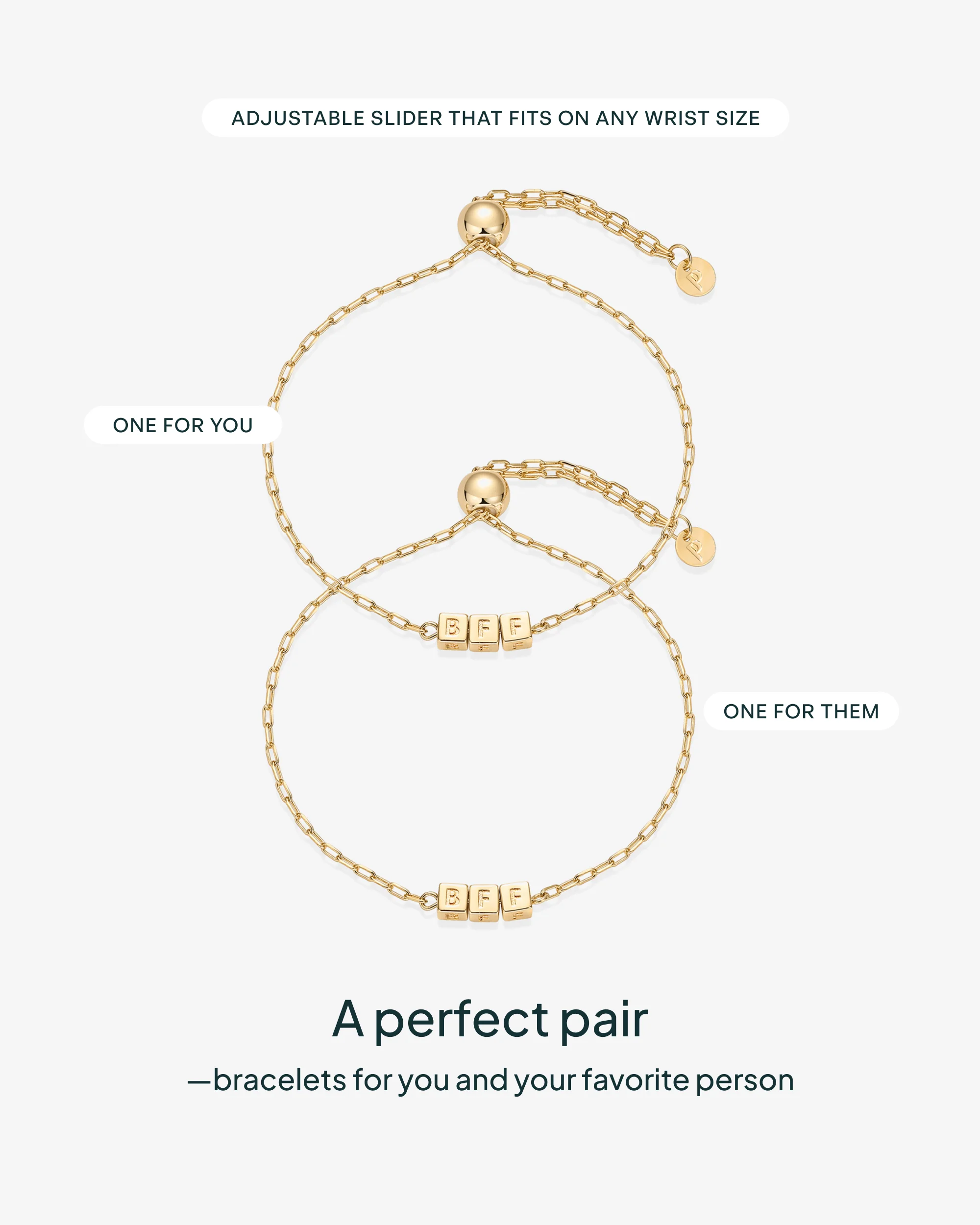 BFF-ILYSM Cube Bracelet - Image 3