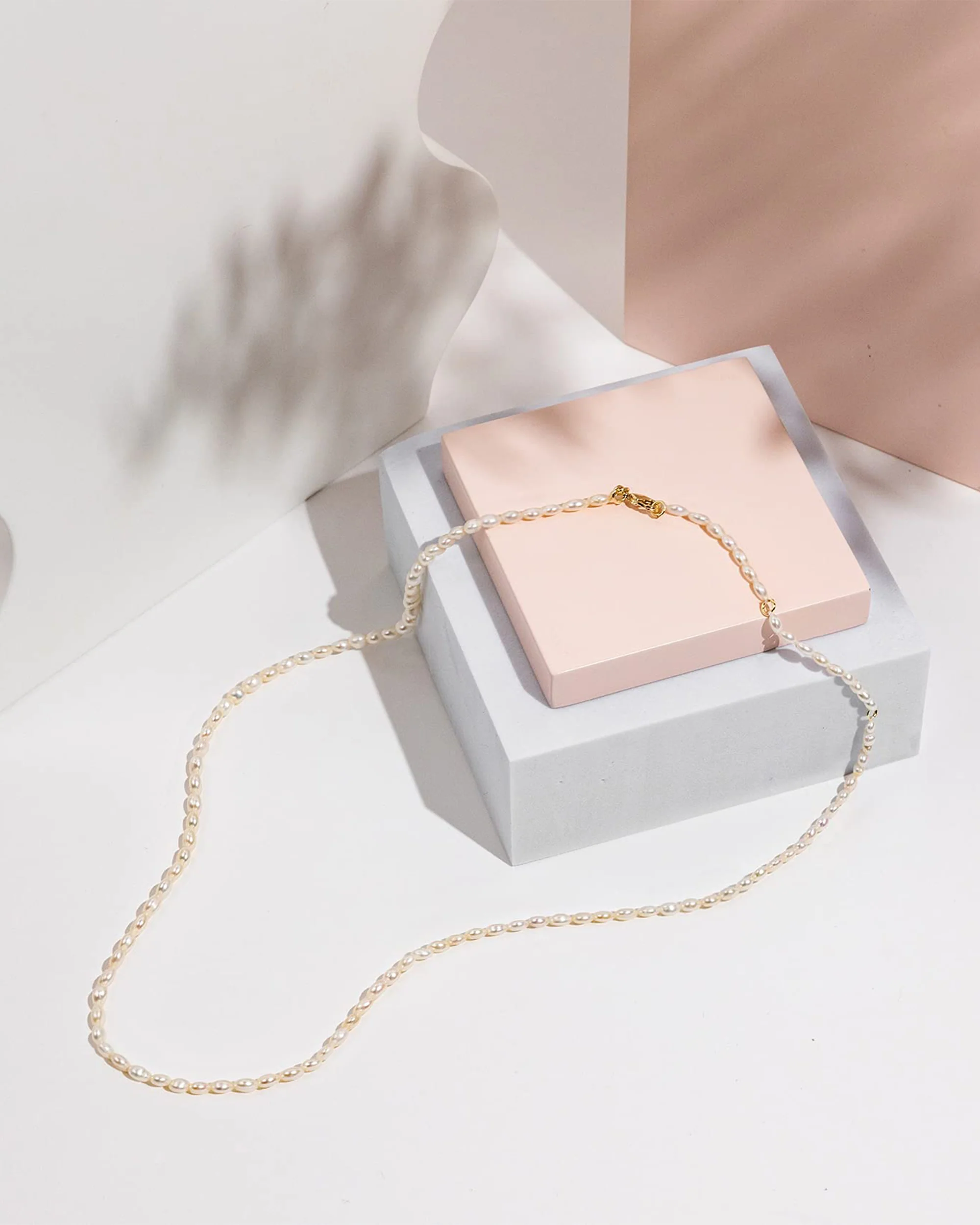 Freshwater Pearl Chain Necklace - Image 3