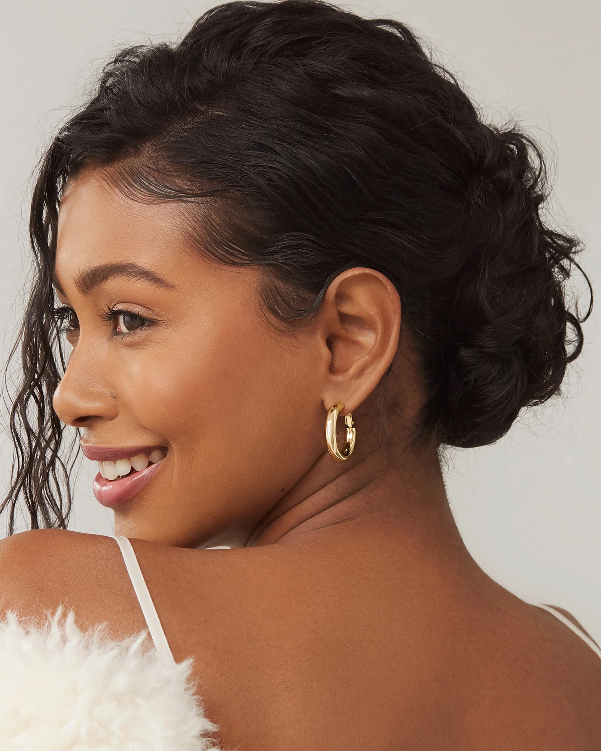 Clasp Back Chunky Hoops - Image 11