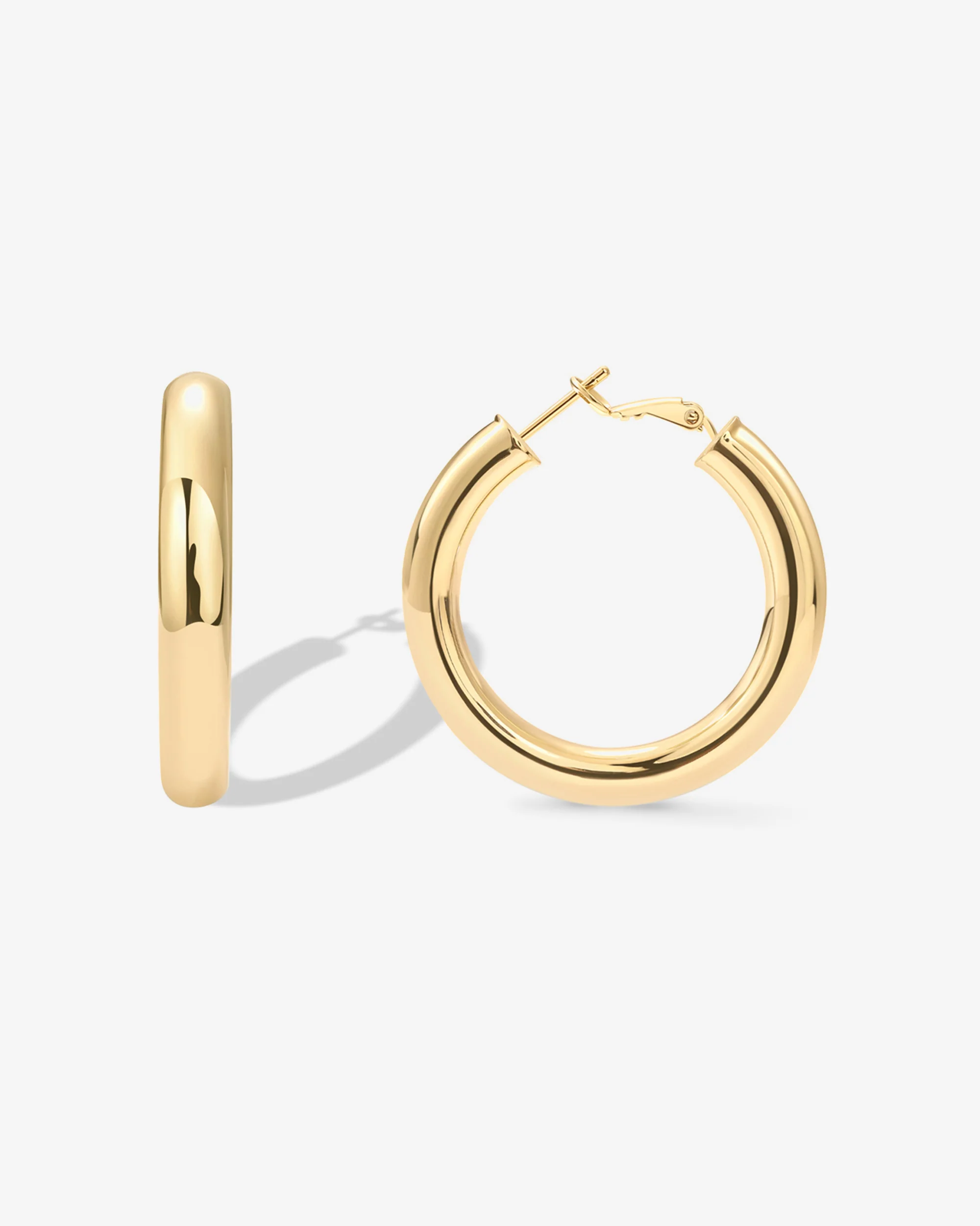 Clasp Back Chunky Hoops - Image 12