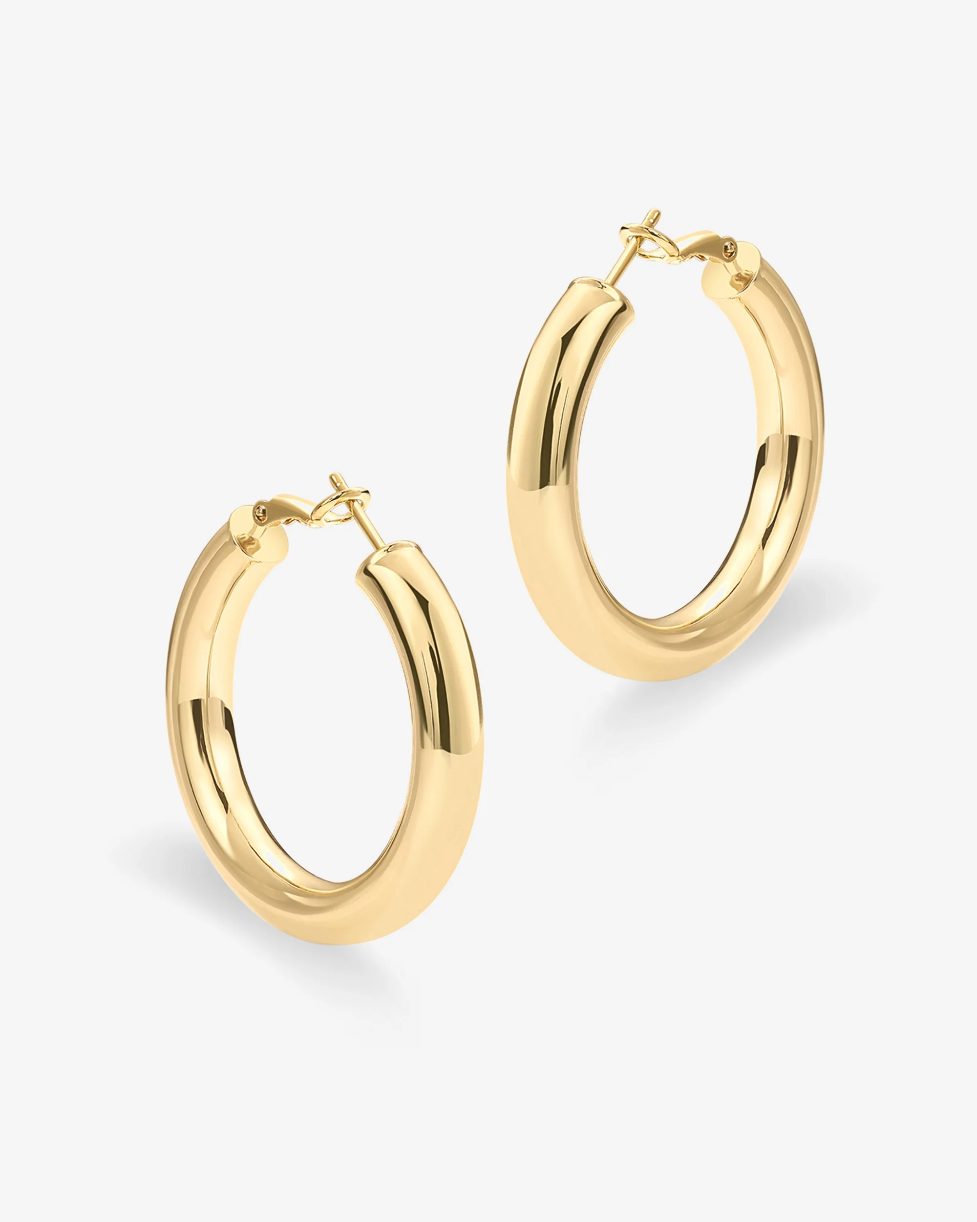 Clasp Back Chunky Hoops - Image 14