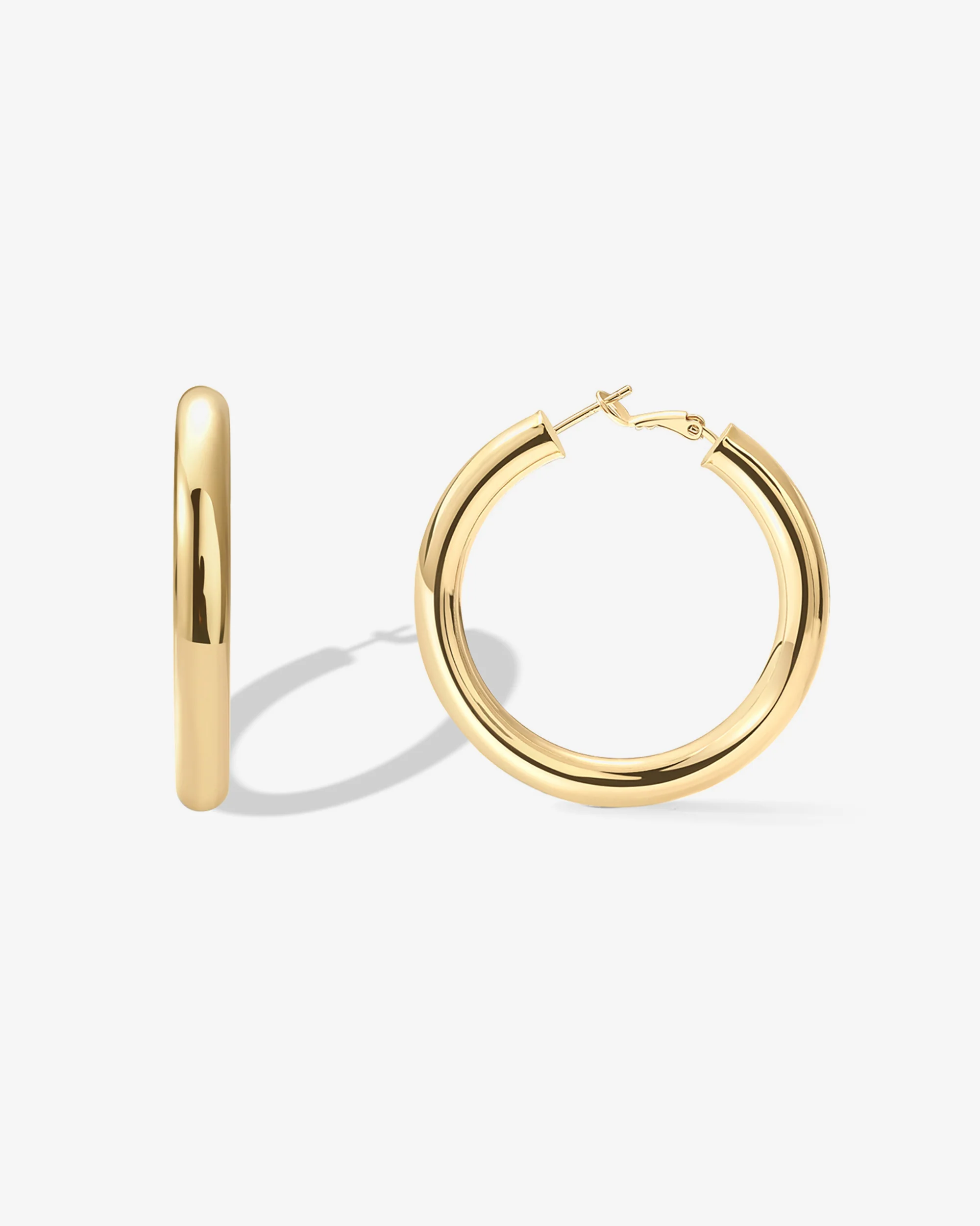 Clasp Back Chunky Hoops - Image 17