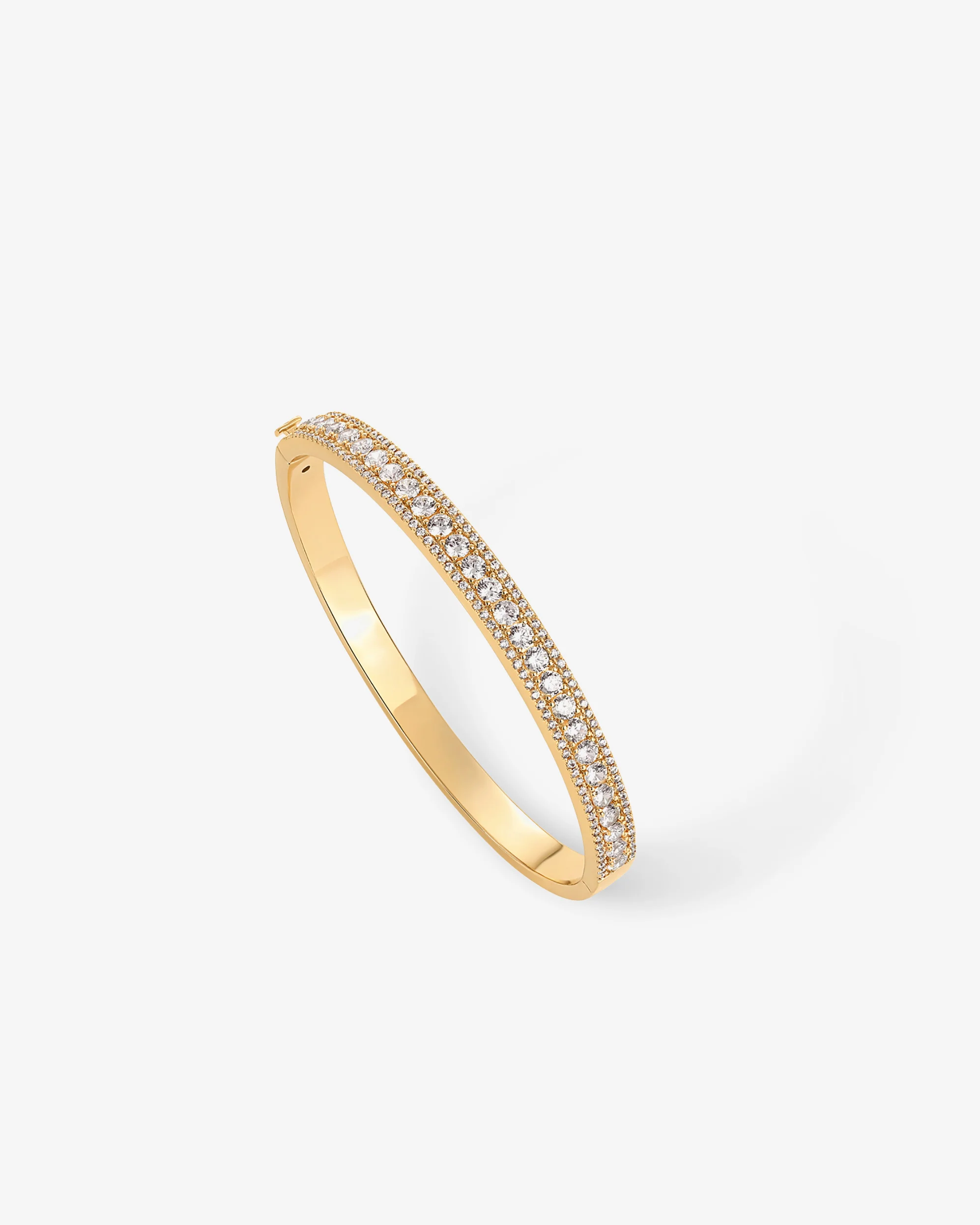 Classic Cubic Zirconia Bangle Bracelet - Image 3