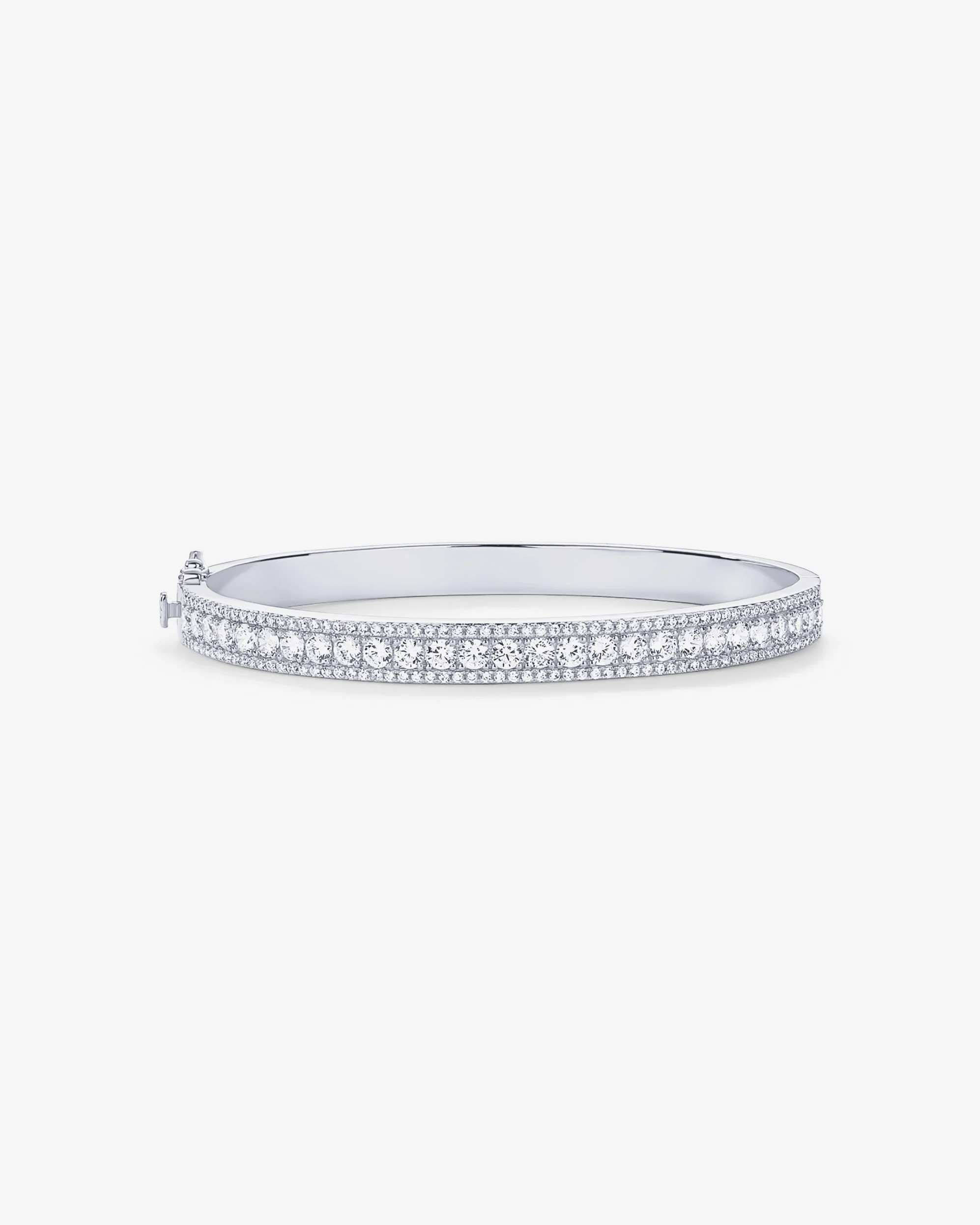 Classic Cubic Zirconia Bangle Bracelet - Image 5