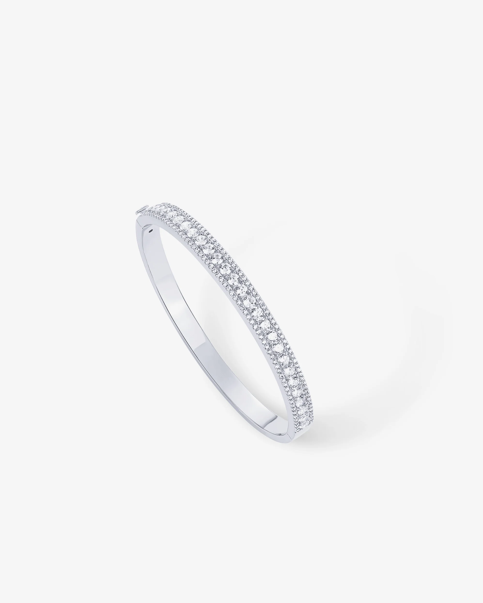 Classic Cubic Zirconia Bangle Bracelet - Image 7