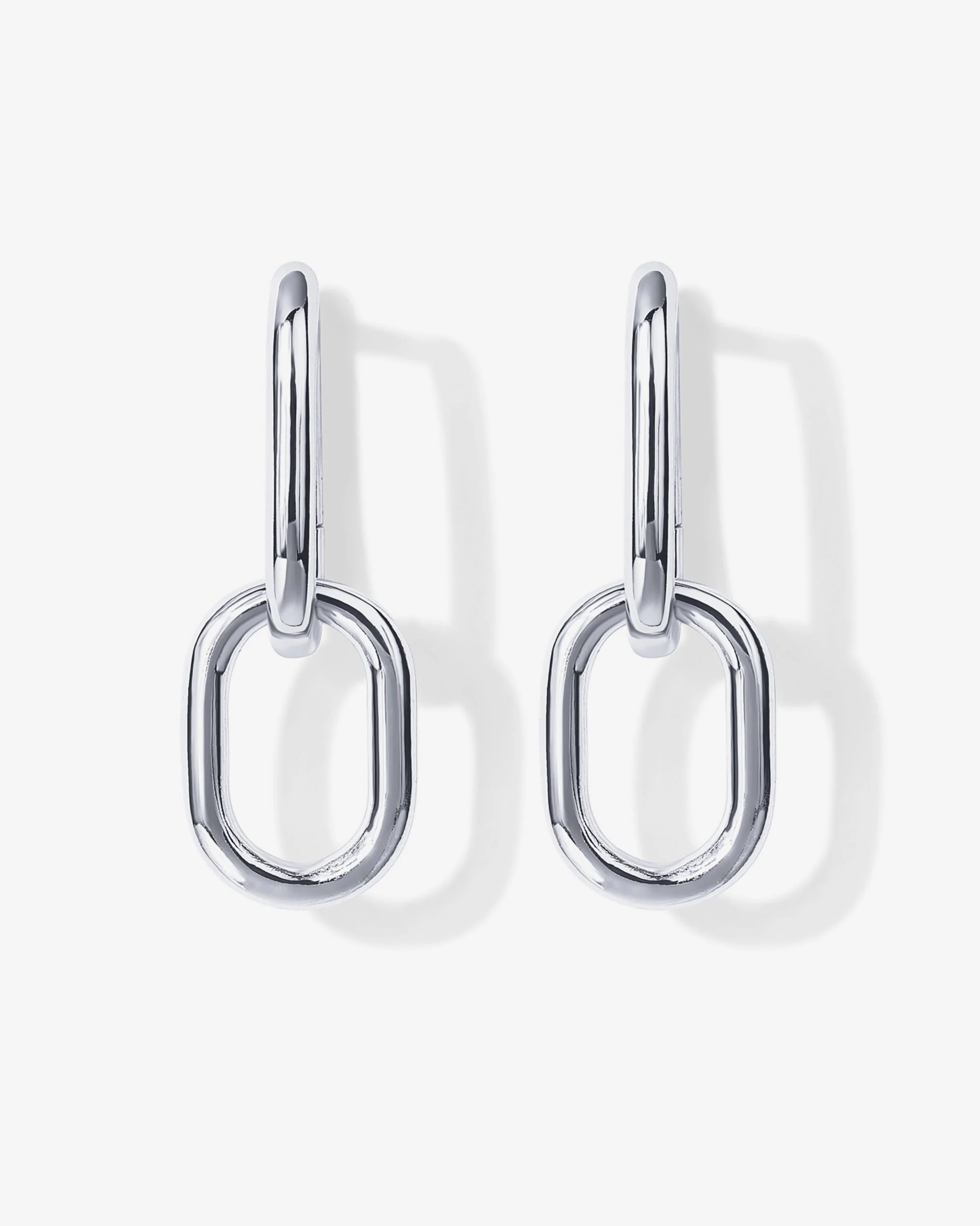 Convertible Paper Clip Link Hoops - Image 12