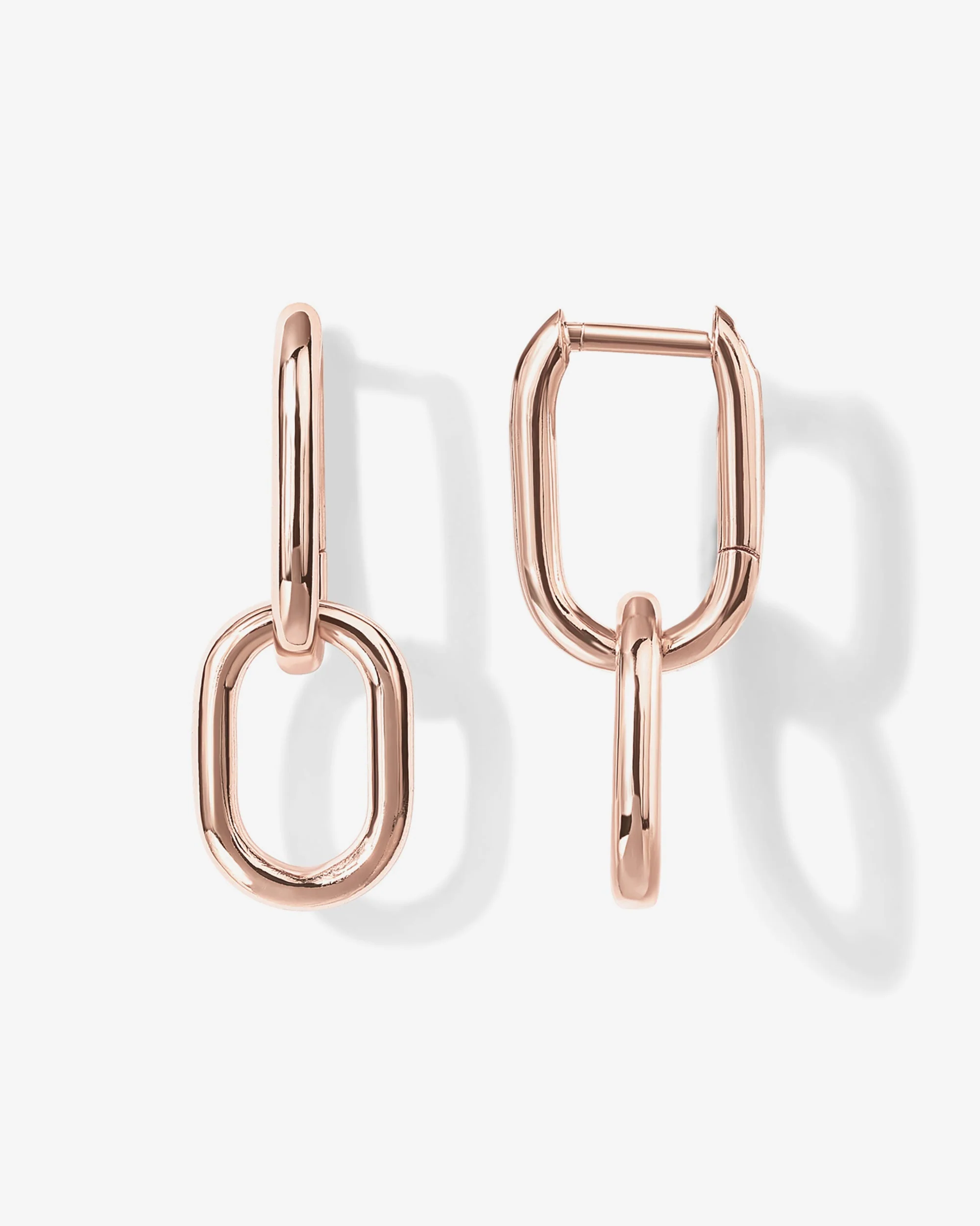 Convertible Paper Clip Link Hoops - Image 13