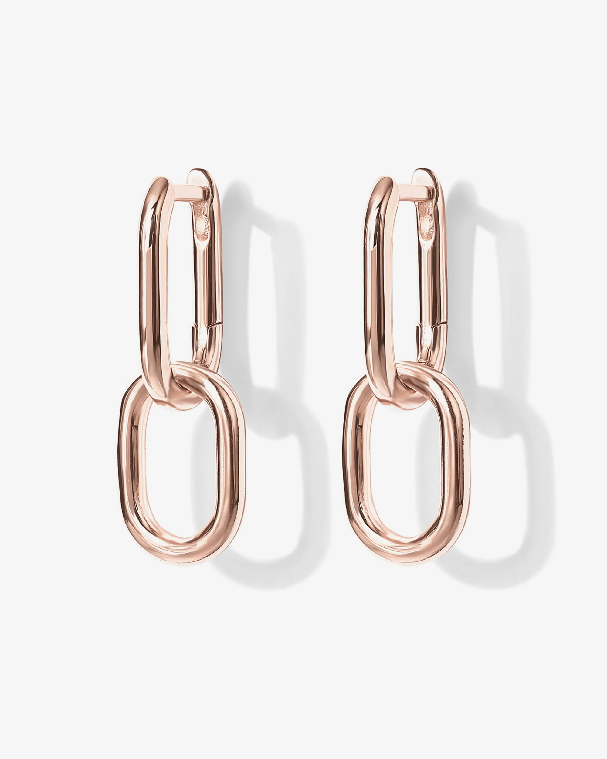 Convertible Paper Clip Link Hoops - Image 15