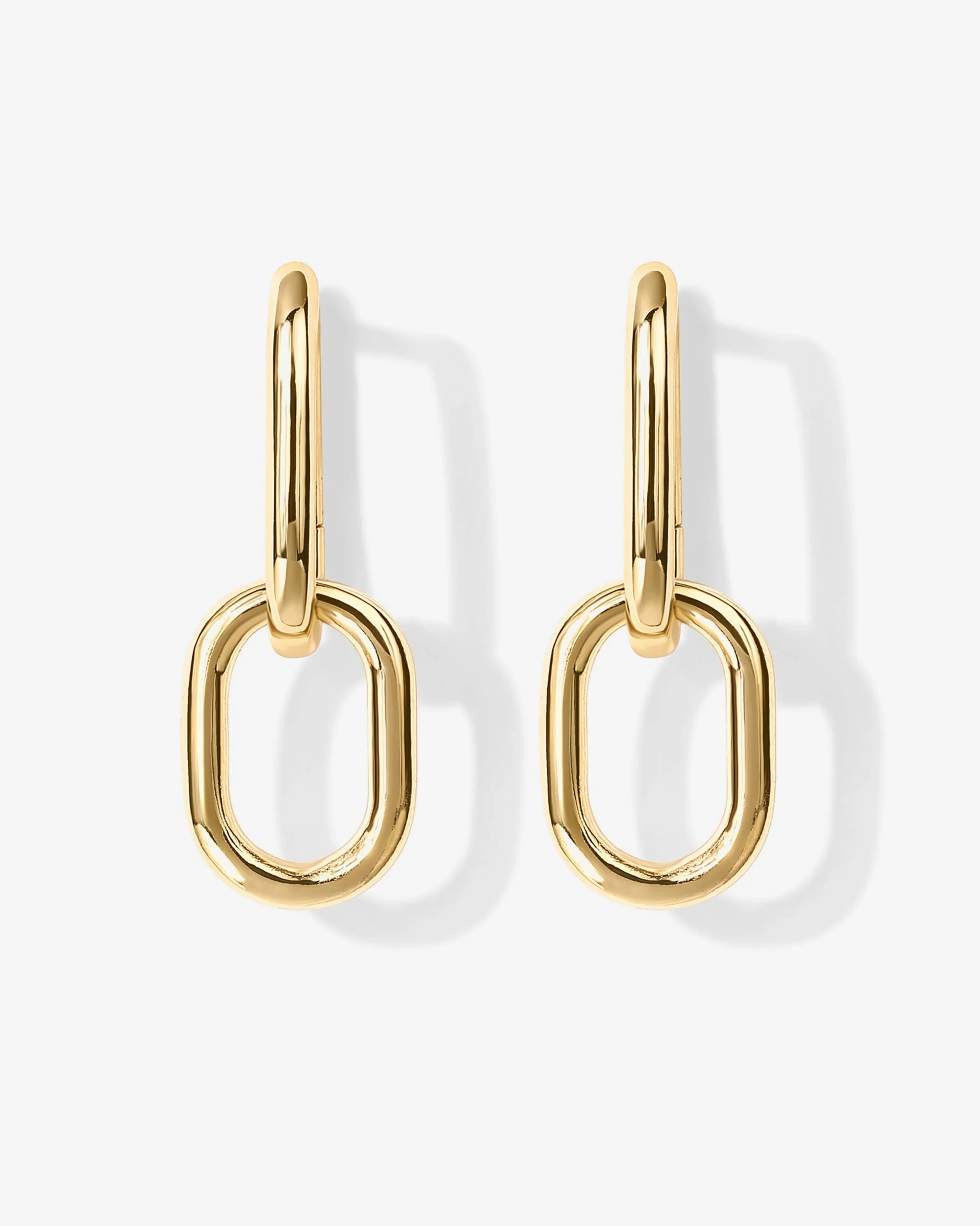 Convertible Paper Clip Link Hoops - Image 6