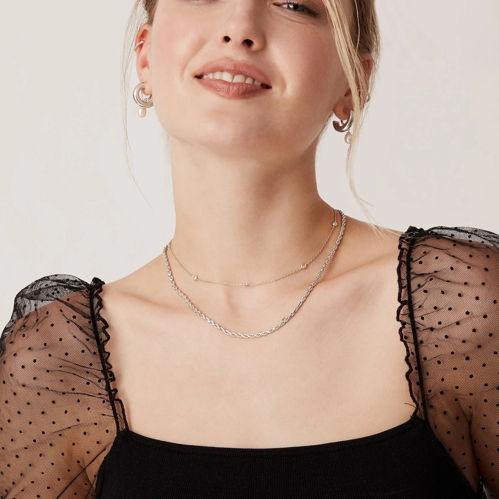 Simulated Diamond Station Necklace - Image 11