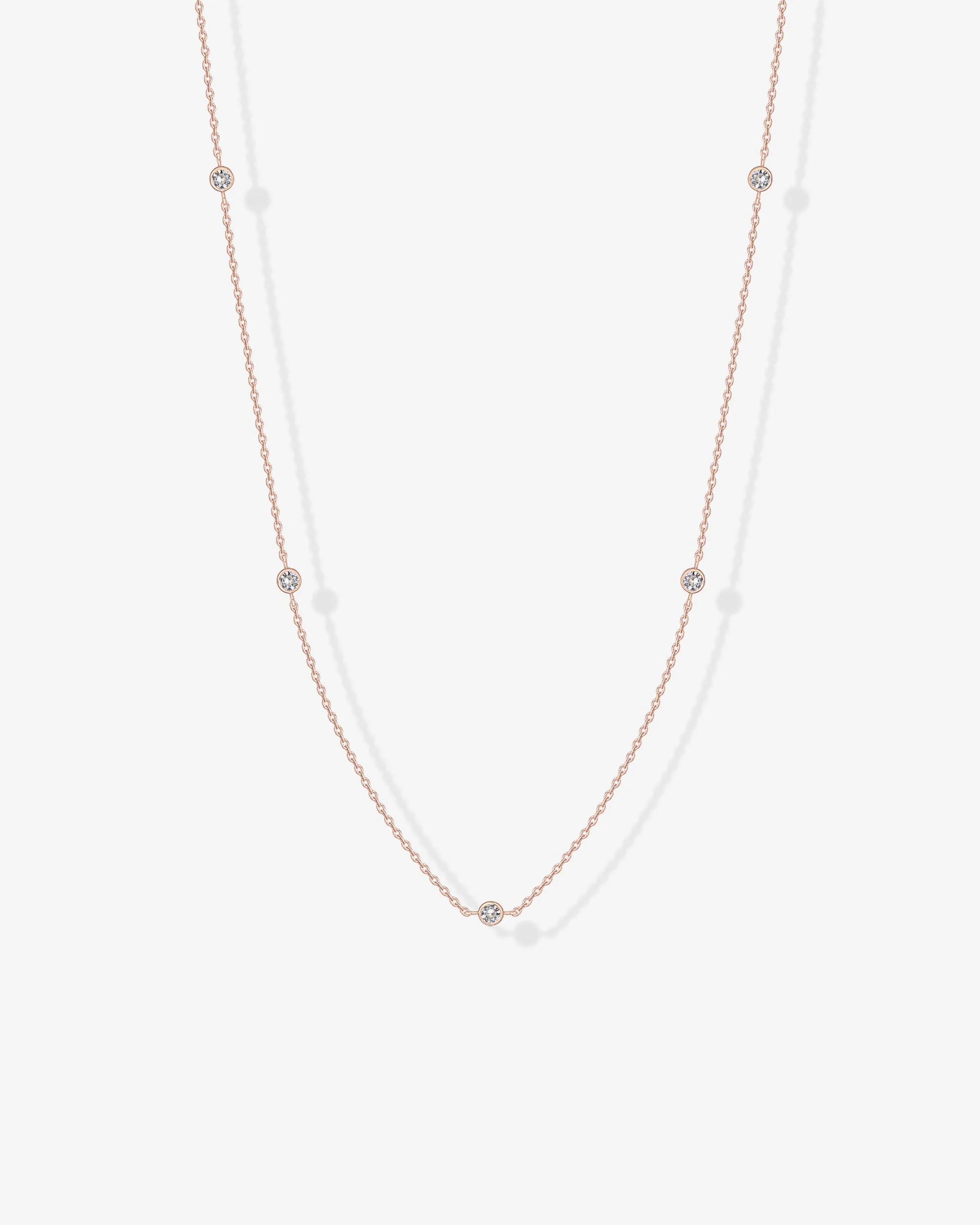 Simulated Diamond Station Necklace - Image 15