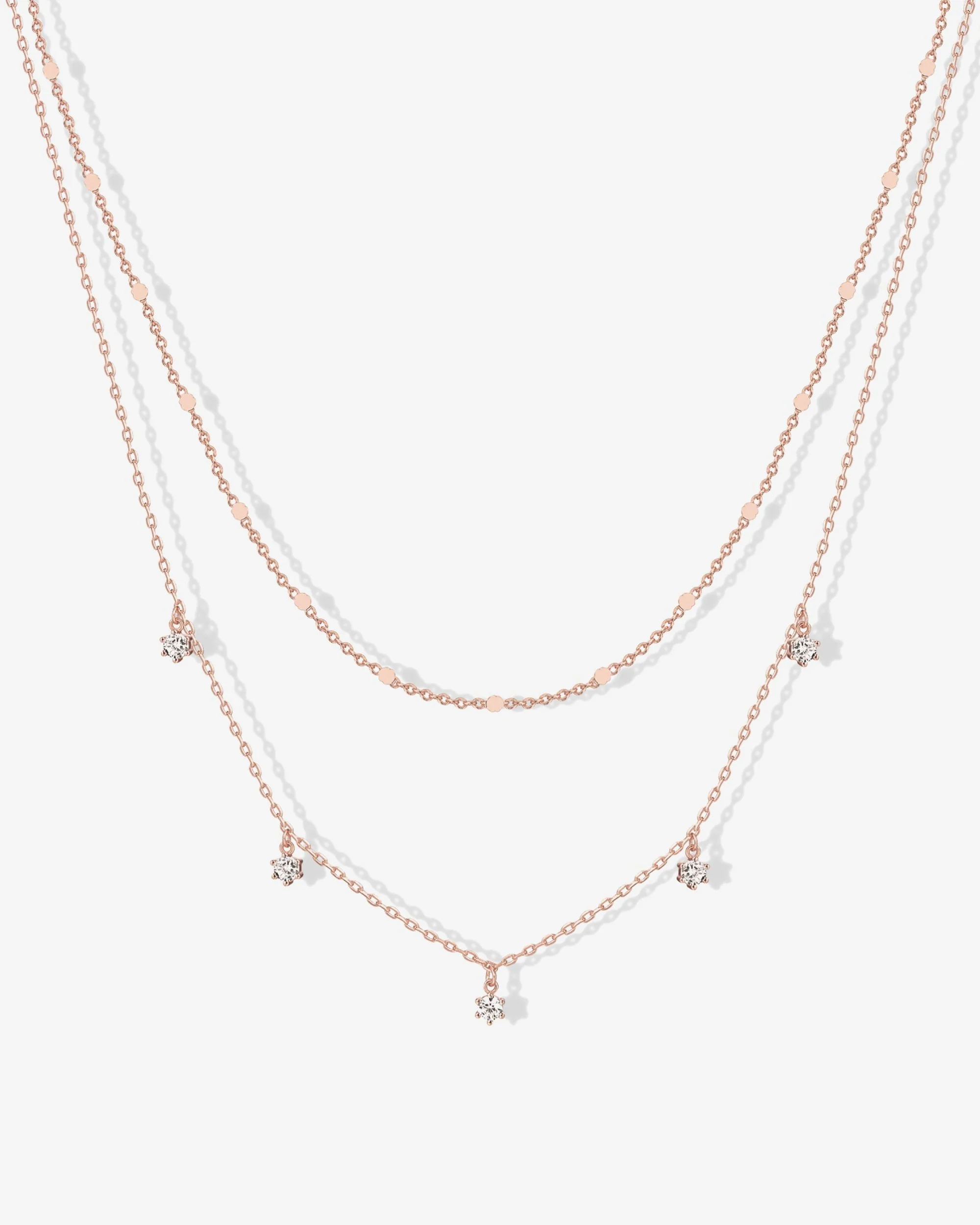 Cubic Zirconia Chain Necklace - Image 4