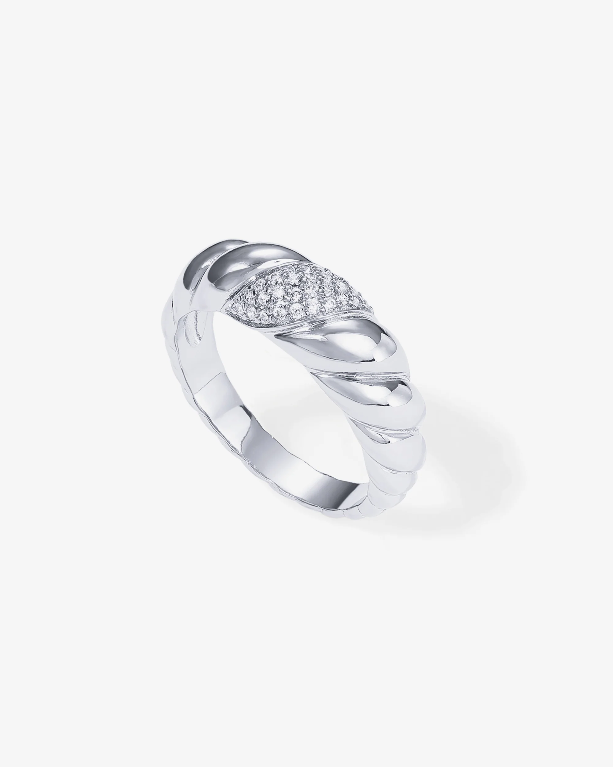 Cubic Zirconia Croissant Ring - Image 11