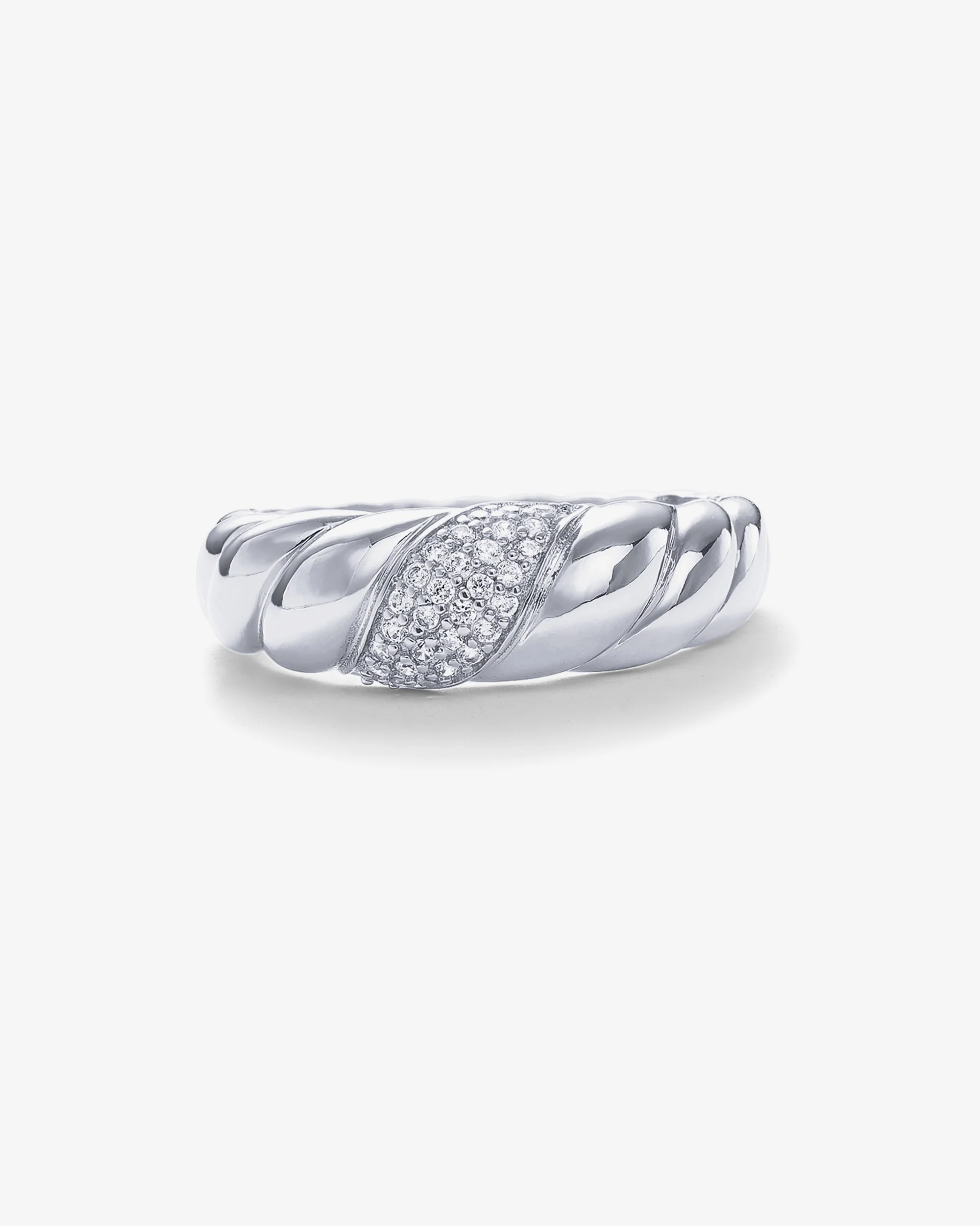 Cubic Zirconia Croissant Ring - Image 12