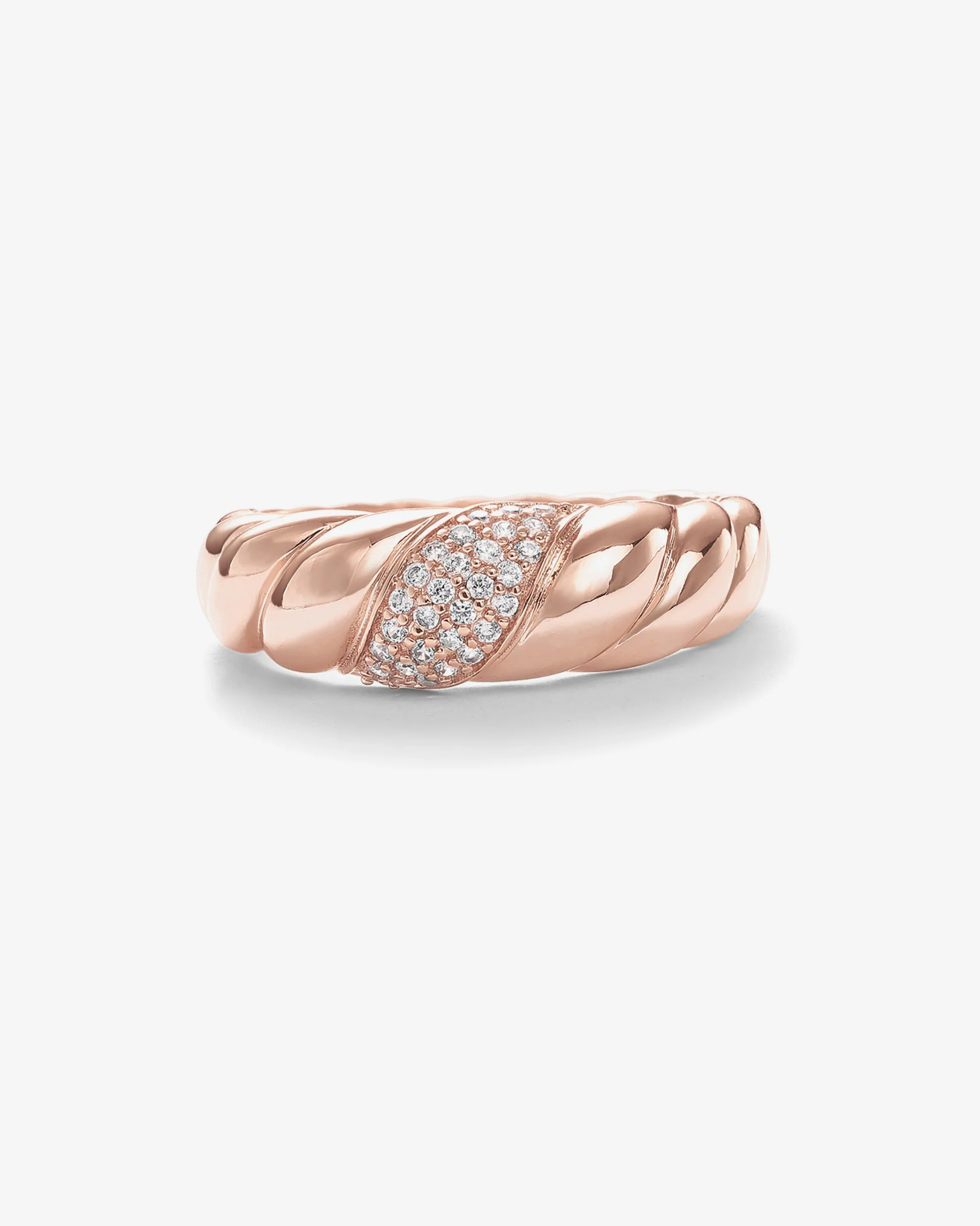 Cubic Zirconia Croissant Ring - Image 17