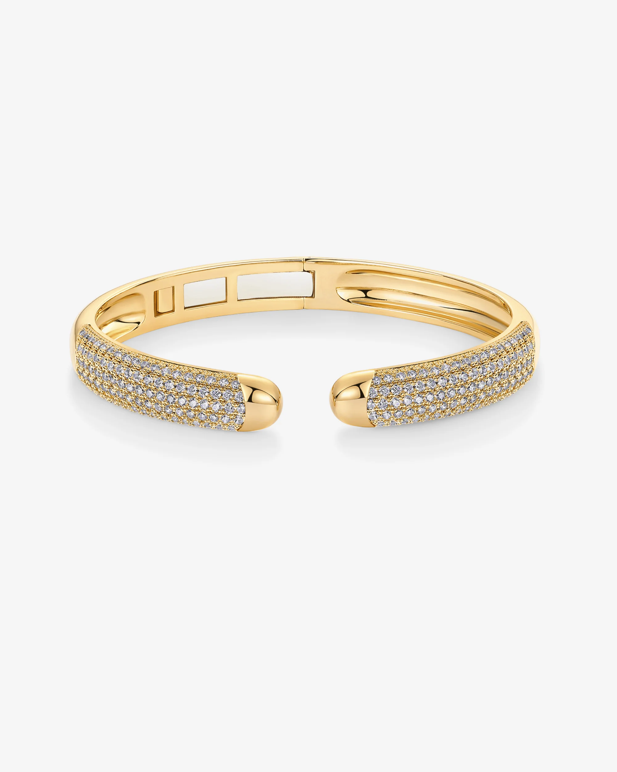 Cubic Zirconia Pave Bangle - Image 3