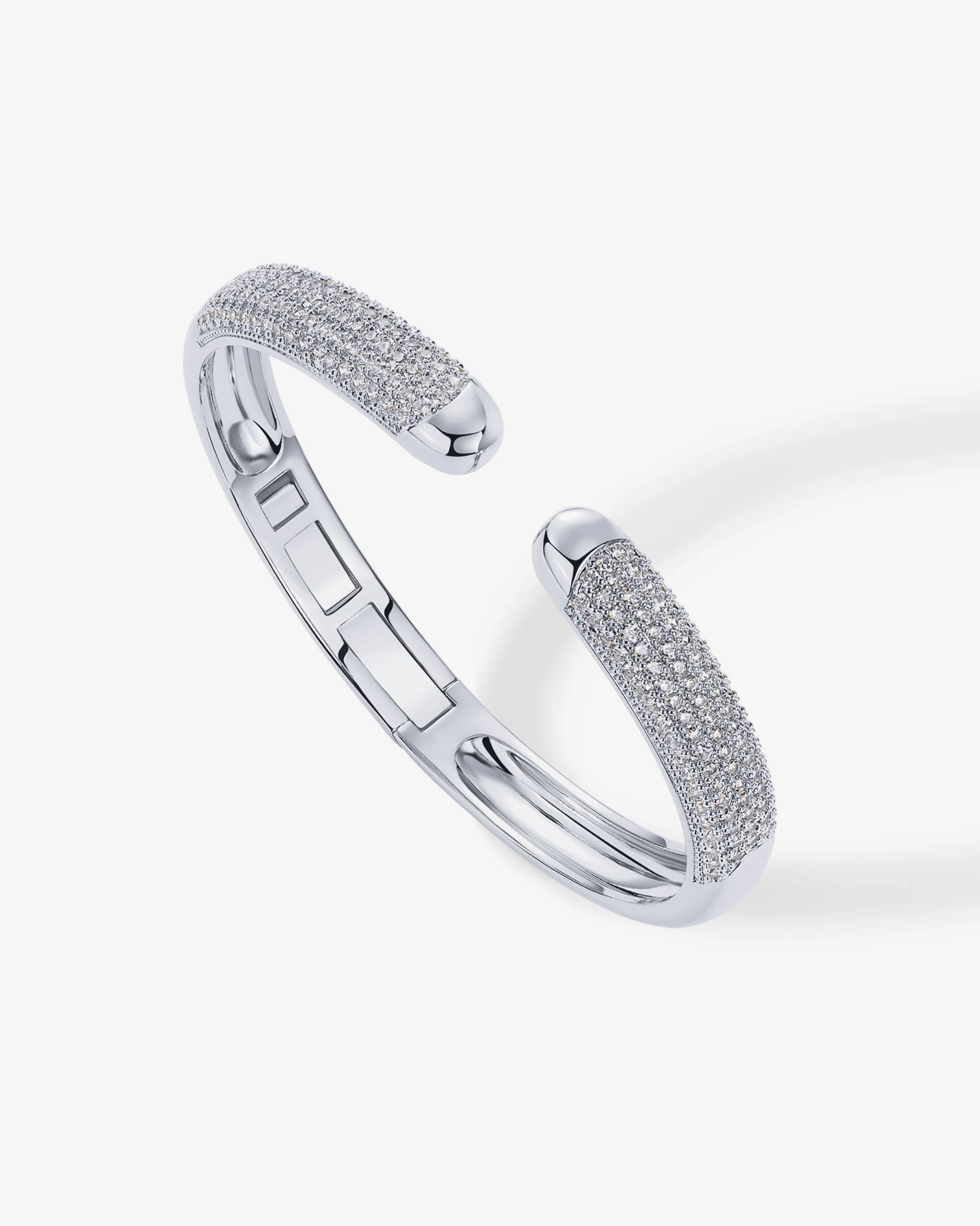 Cubic Zirconia Pave Bangle - Image 5