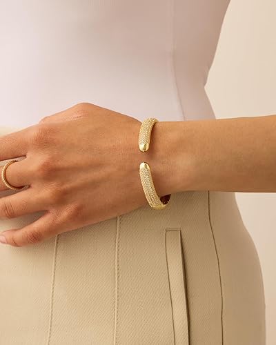 Cubic Zirconia Pave Bangle - Image 9