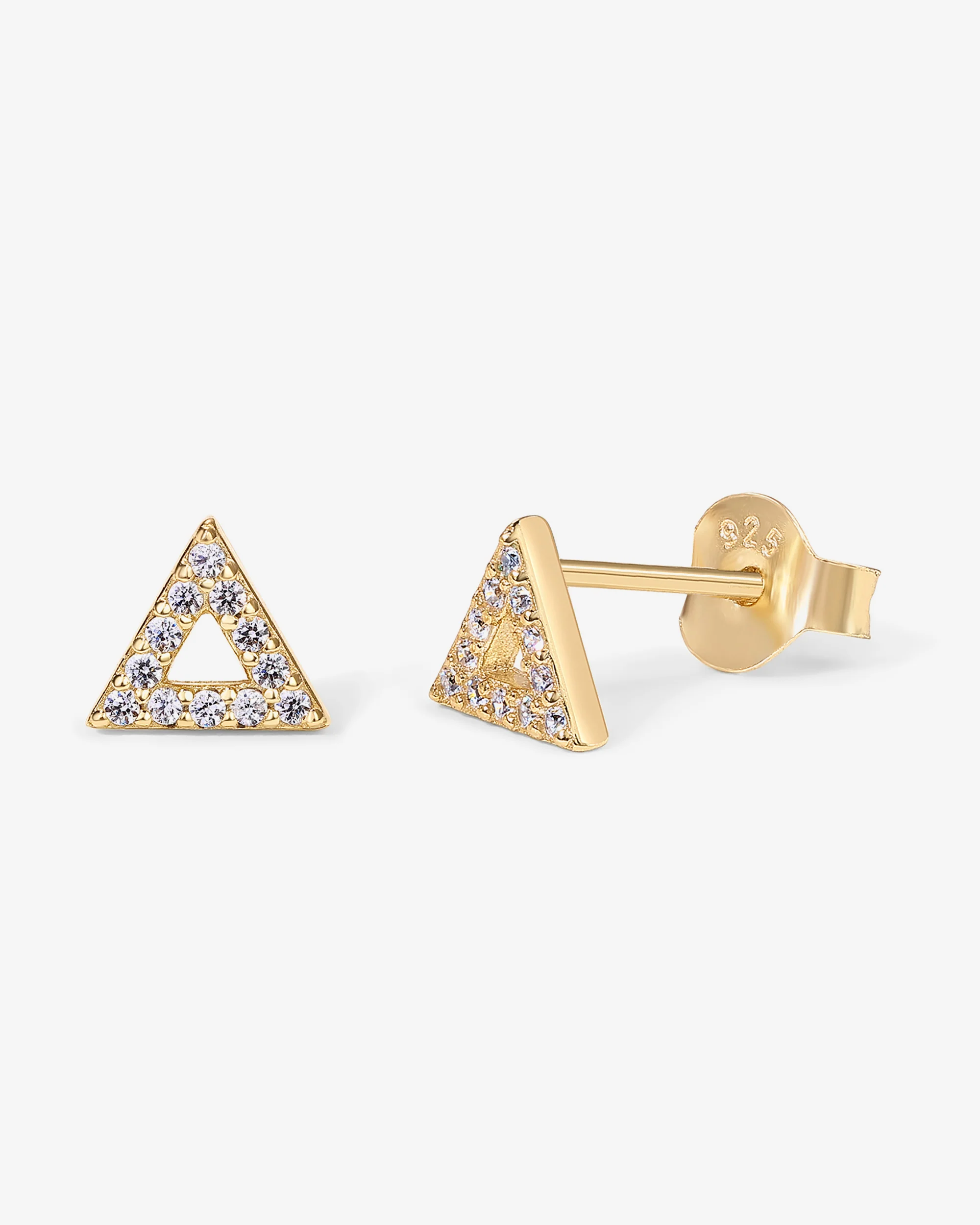Delta CZ Earrings - Image 3