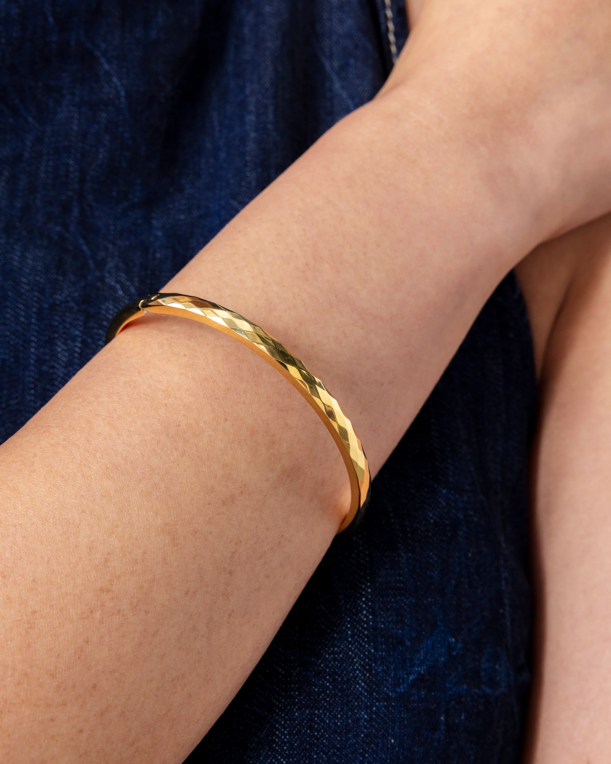 Faceted Bangle Bracelet - Image 6
