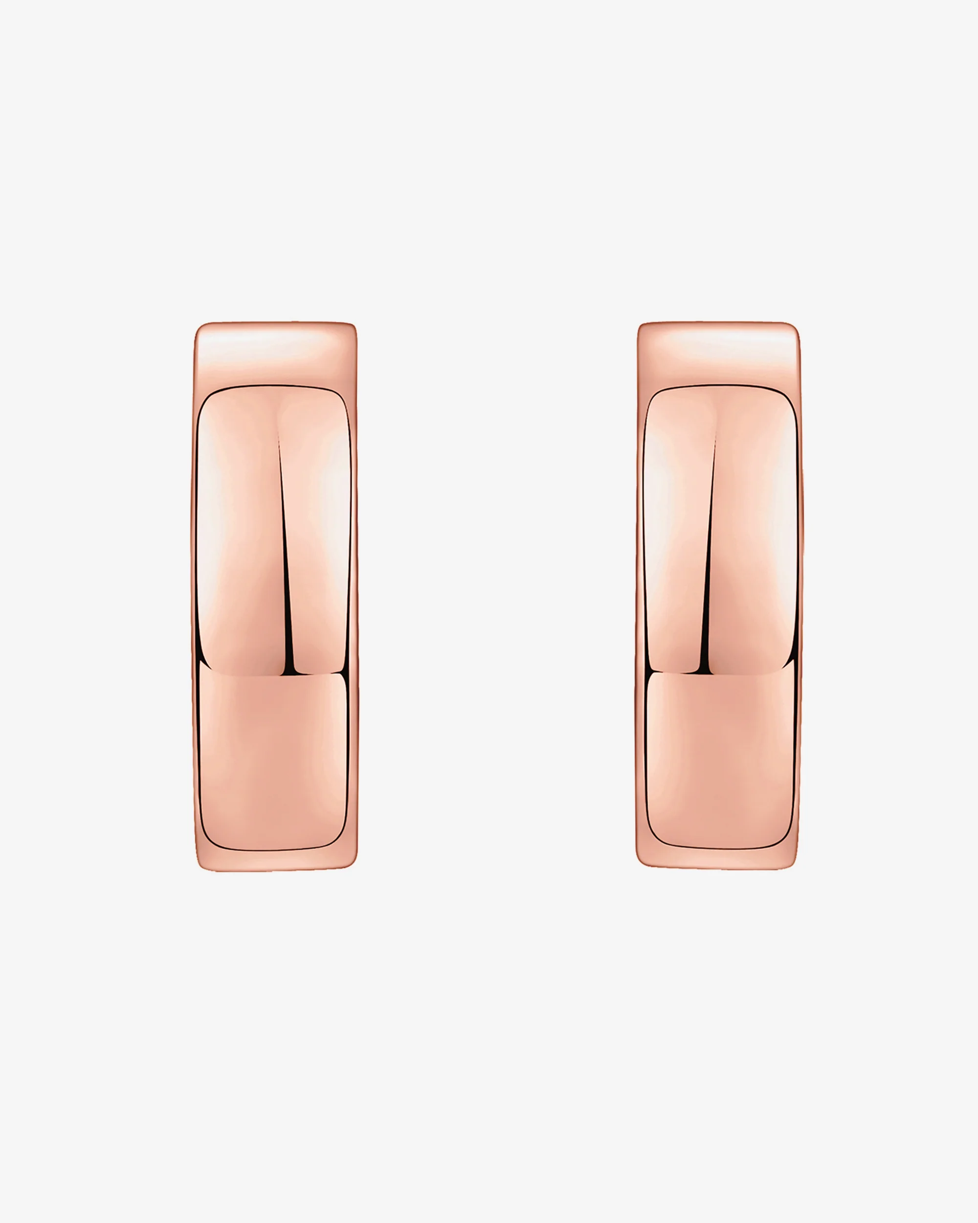 Small Squared Edge Hoops - Image 12
