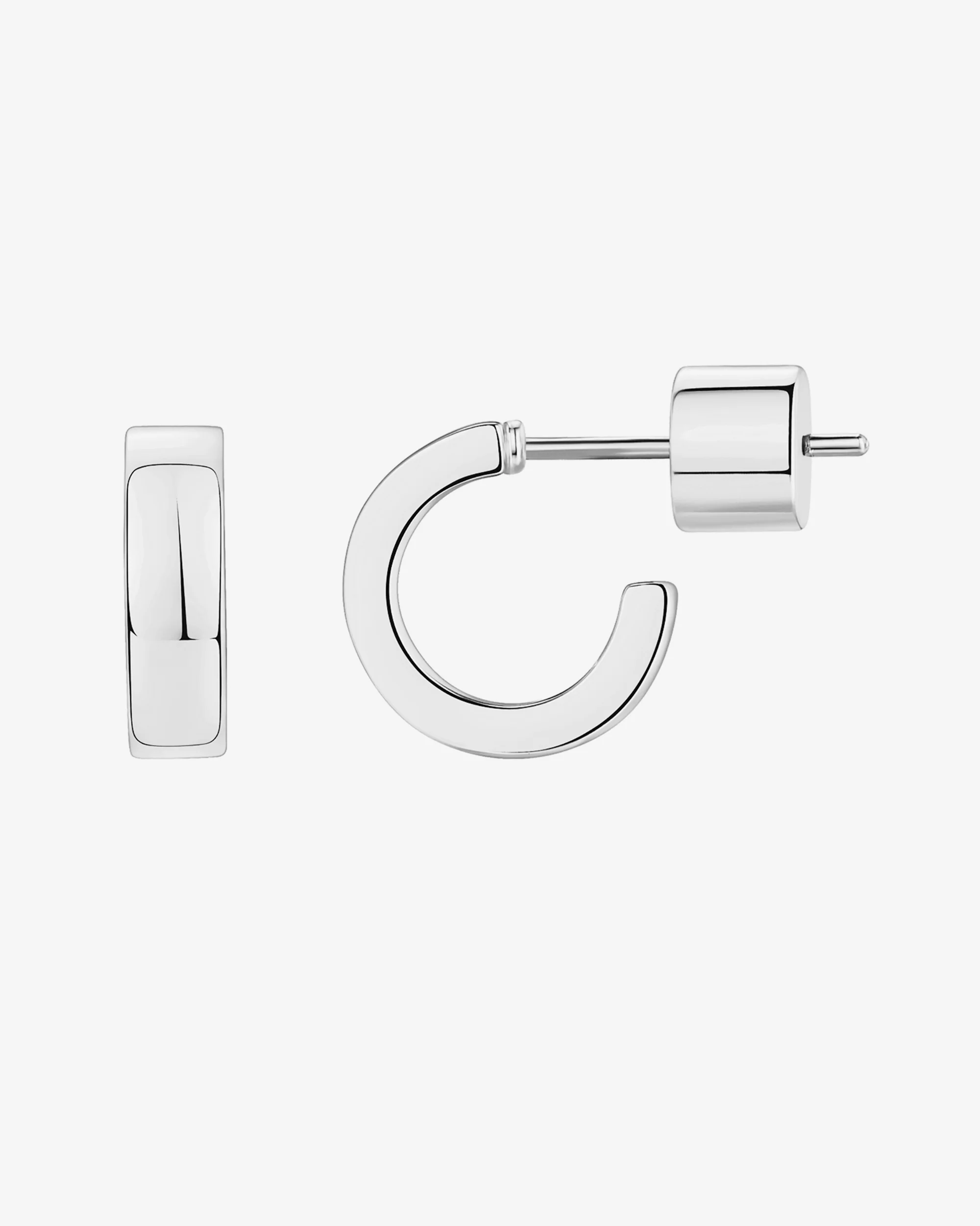Small Squared Edge Hoops - Image 13