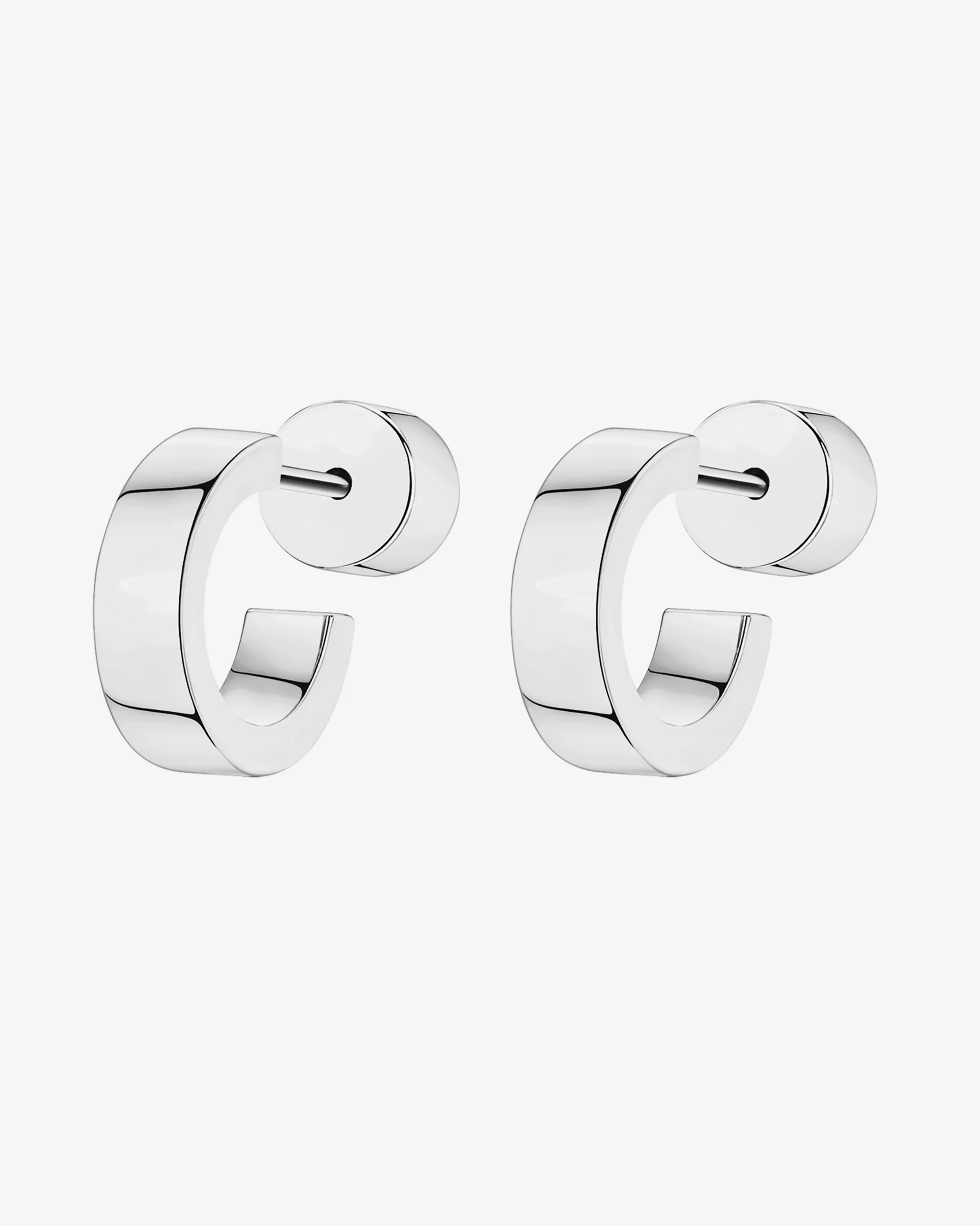 Small Squared Edge Hoops - Image 17