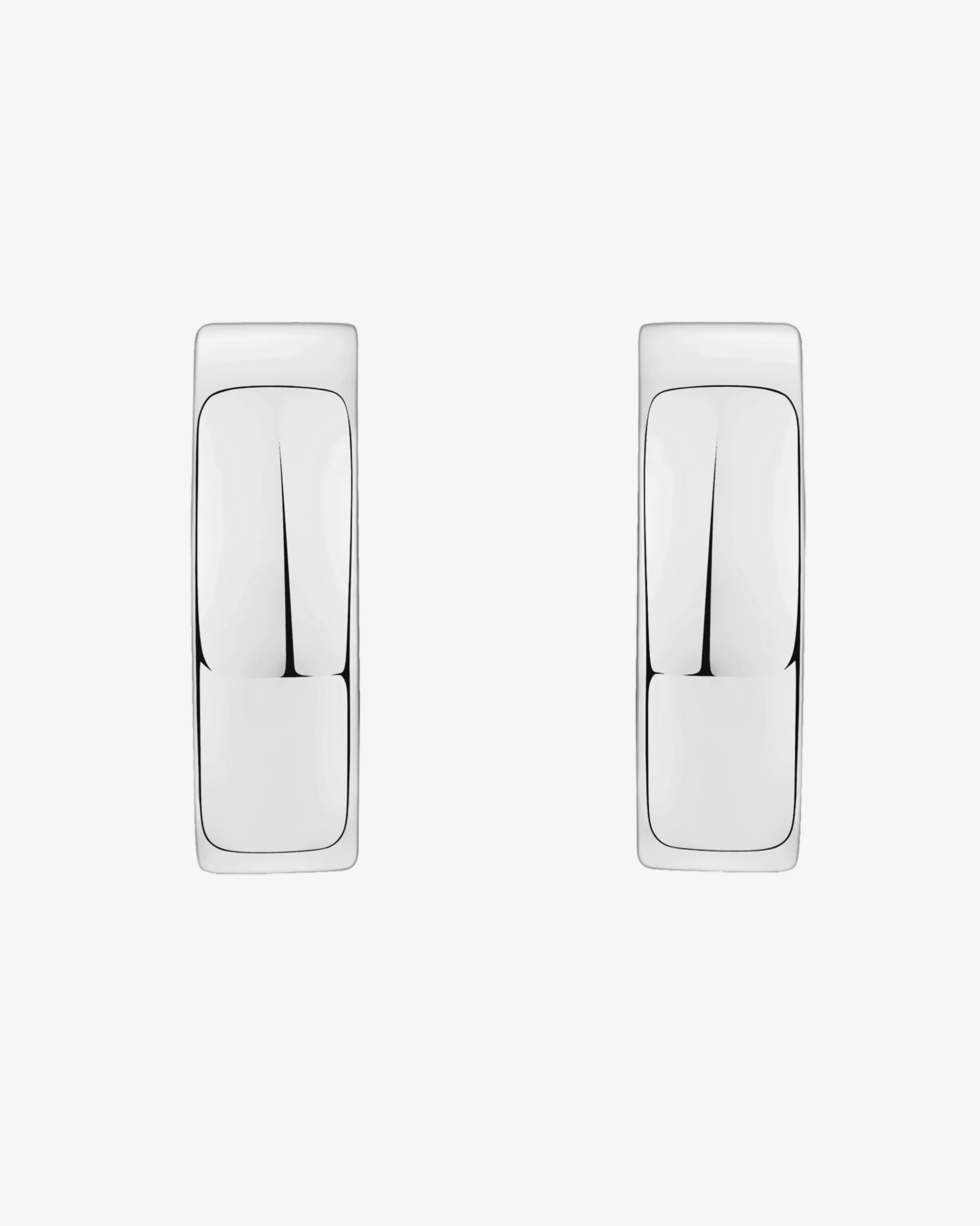 Small Squared Edge Hoops - Image 18