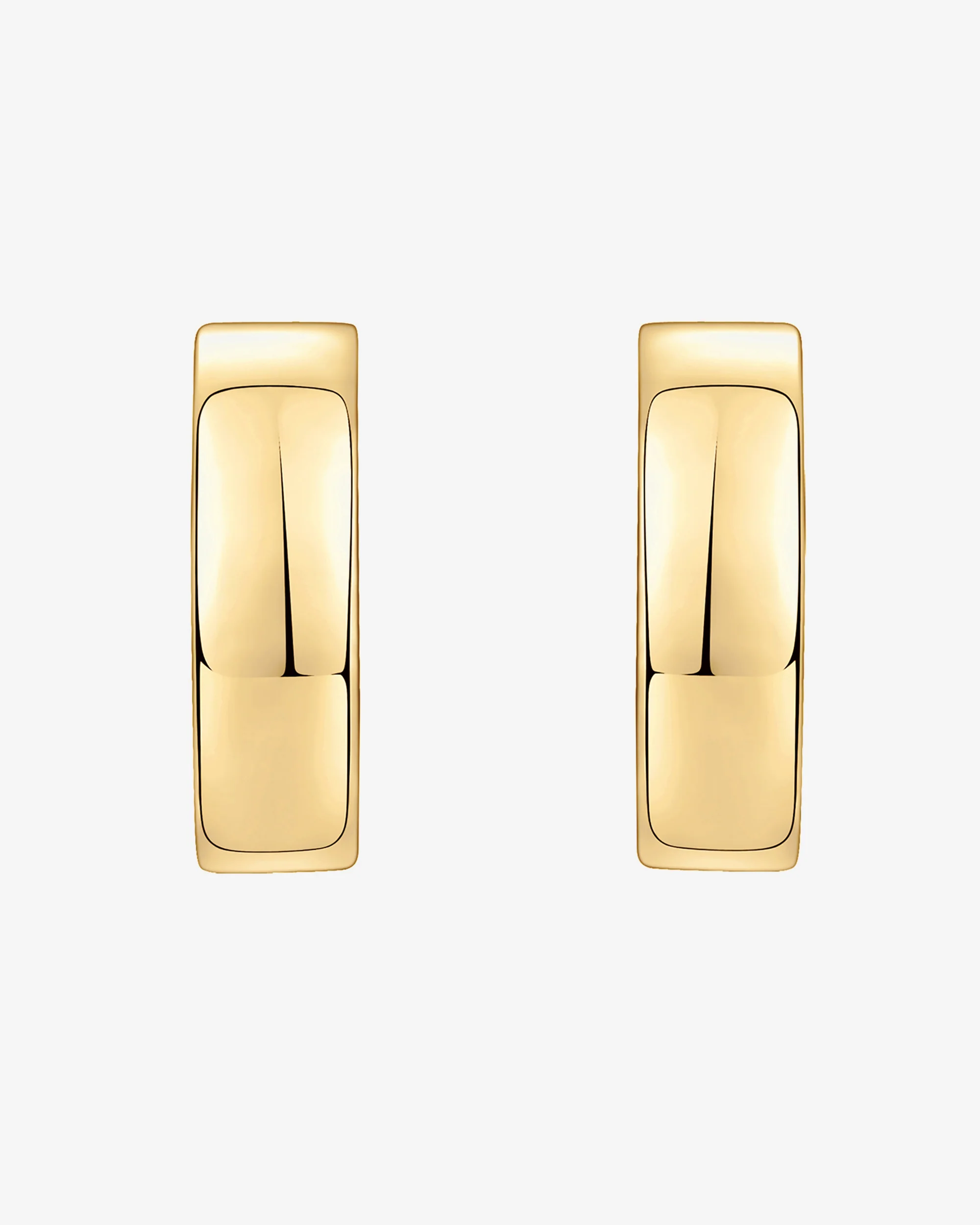 Small Squared Edge Hoops - Image 6