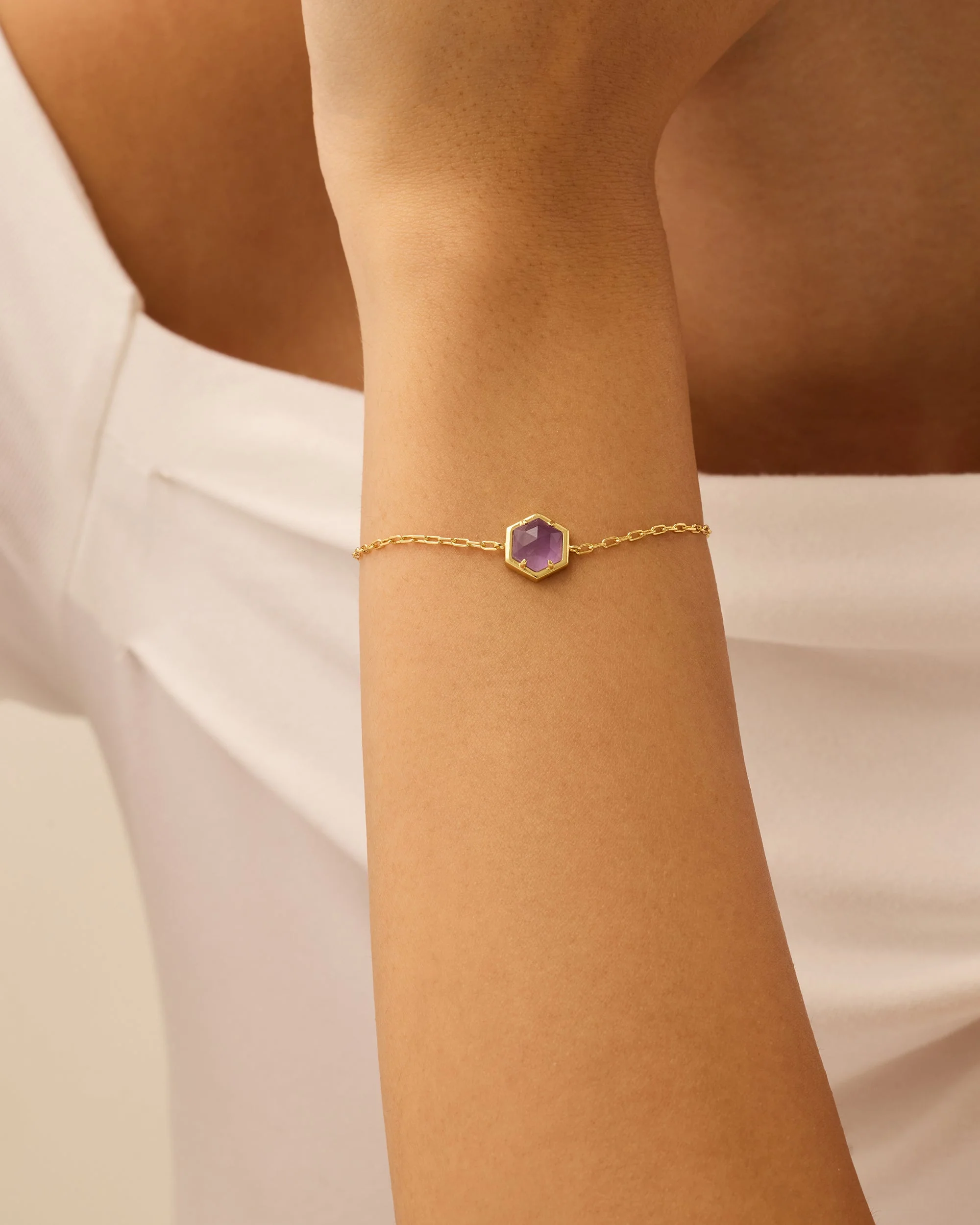Gemstone Hexagon Bracelet - Image 29