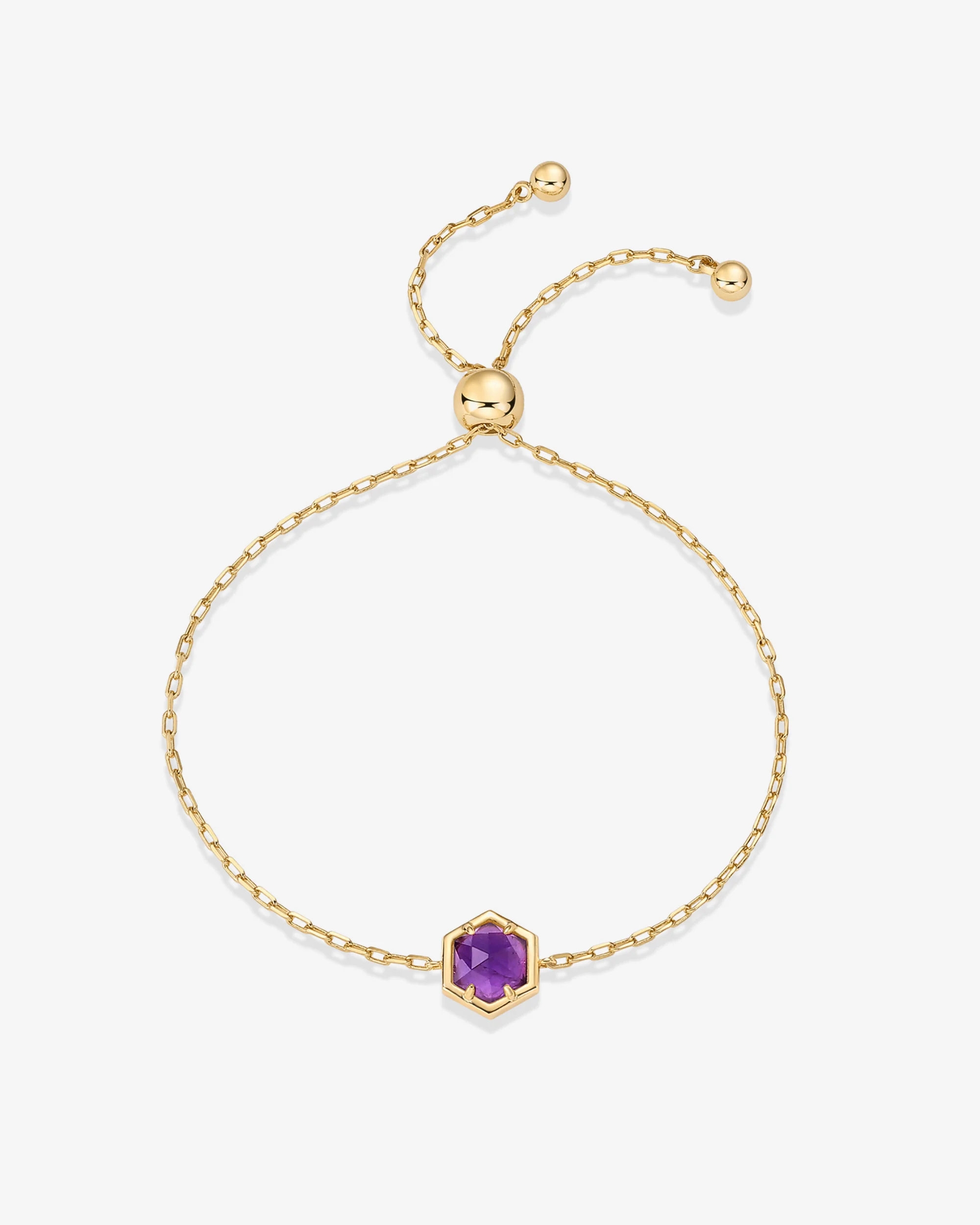Gemstone Hexagon Bracelet - Image 7