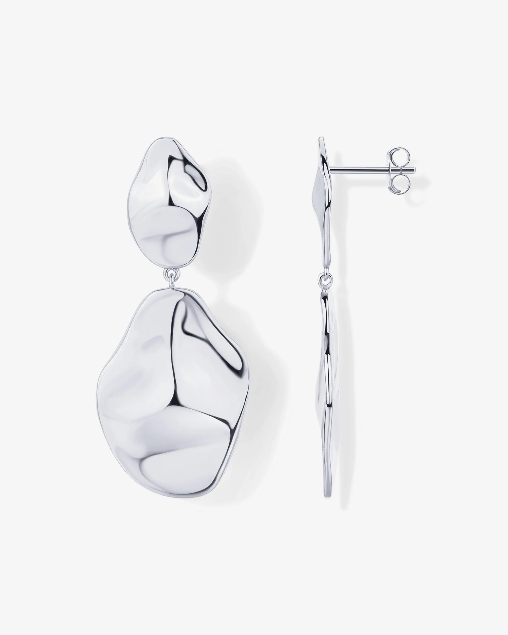 Hammered Teardrop Drop Dangle - Image 5
