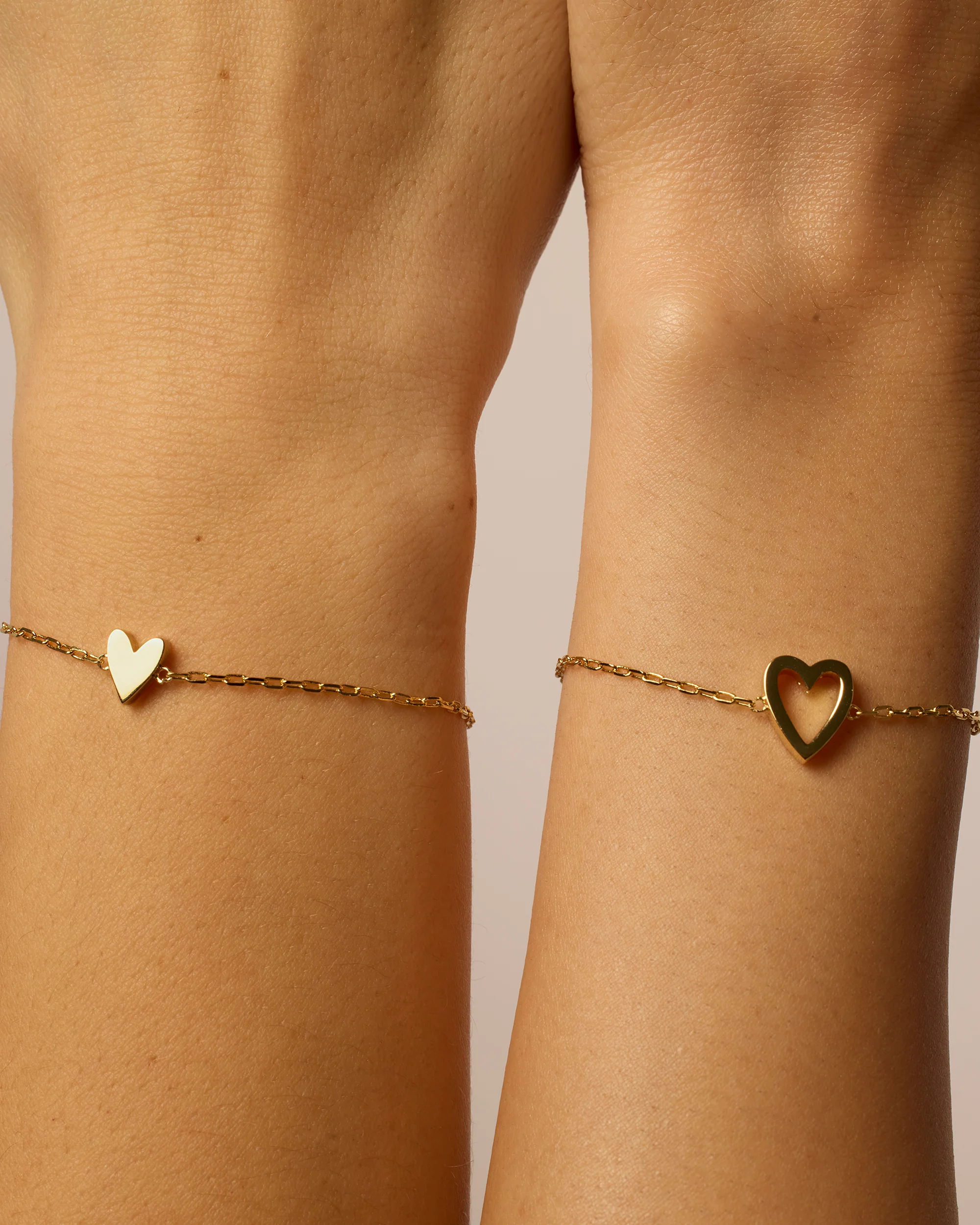 Heart Duo Charm Solitaire Bracelet - Image 9