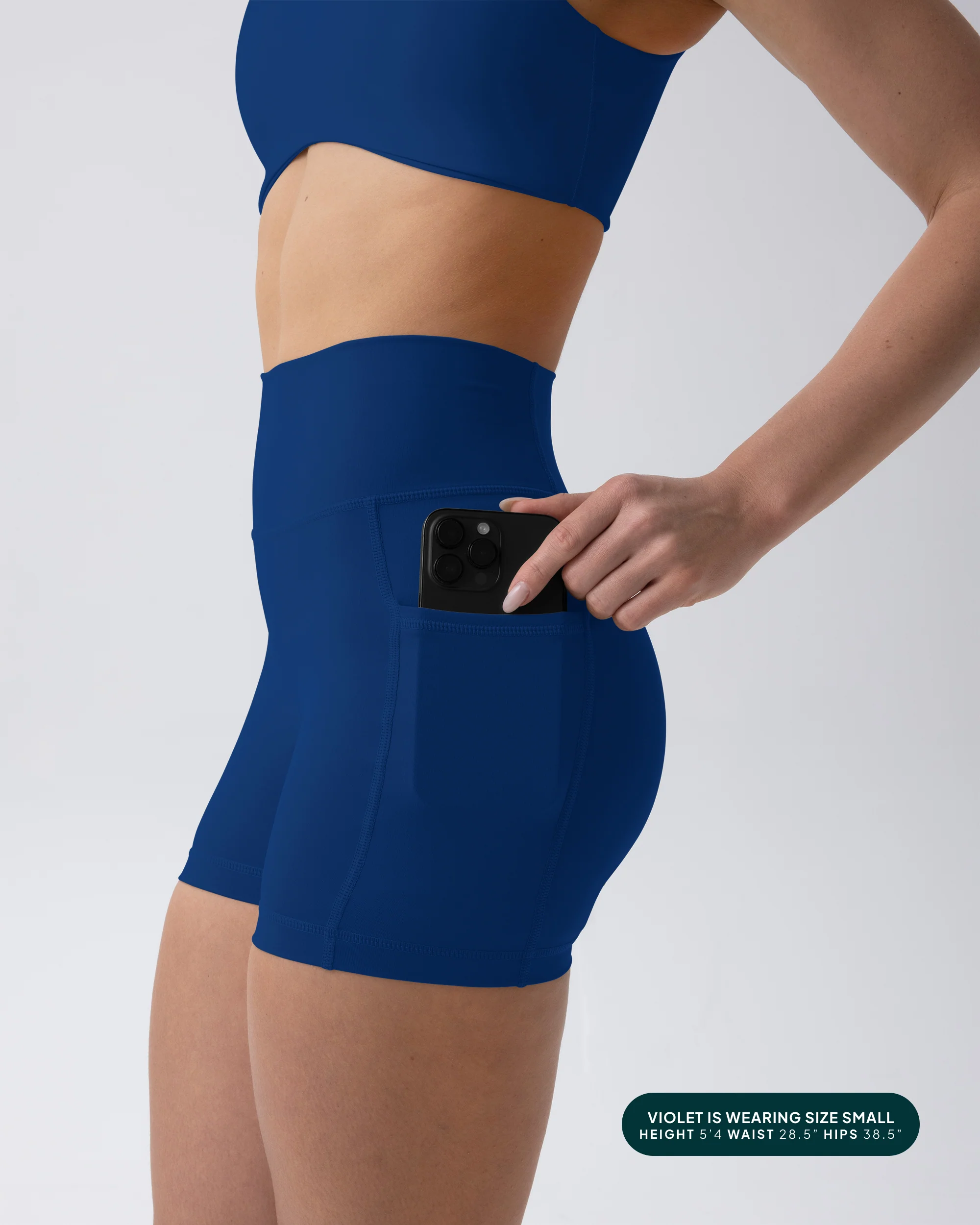 High-Waisted Butt Lifting 4" Biker Shorts with Pockets - Image 61