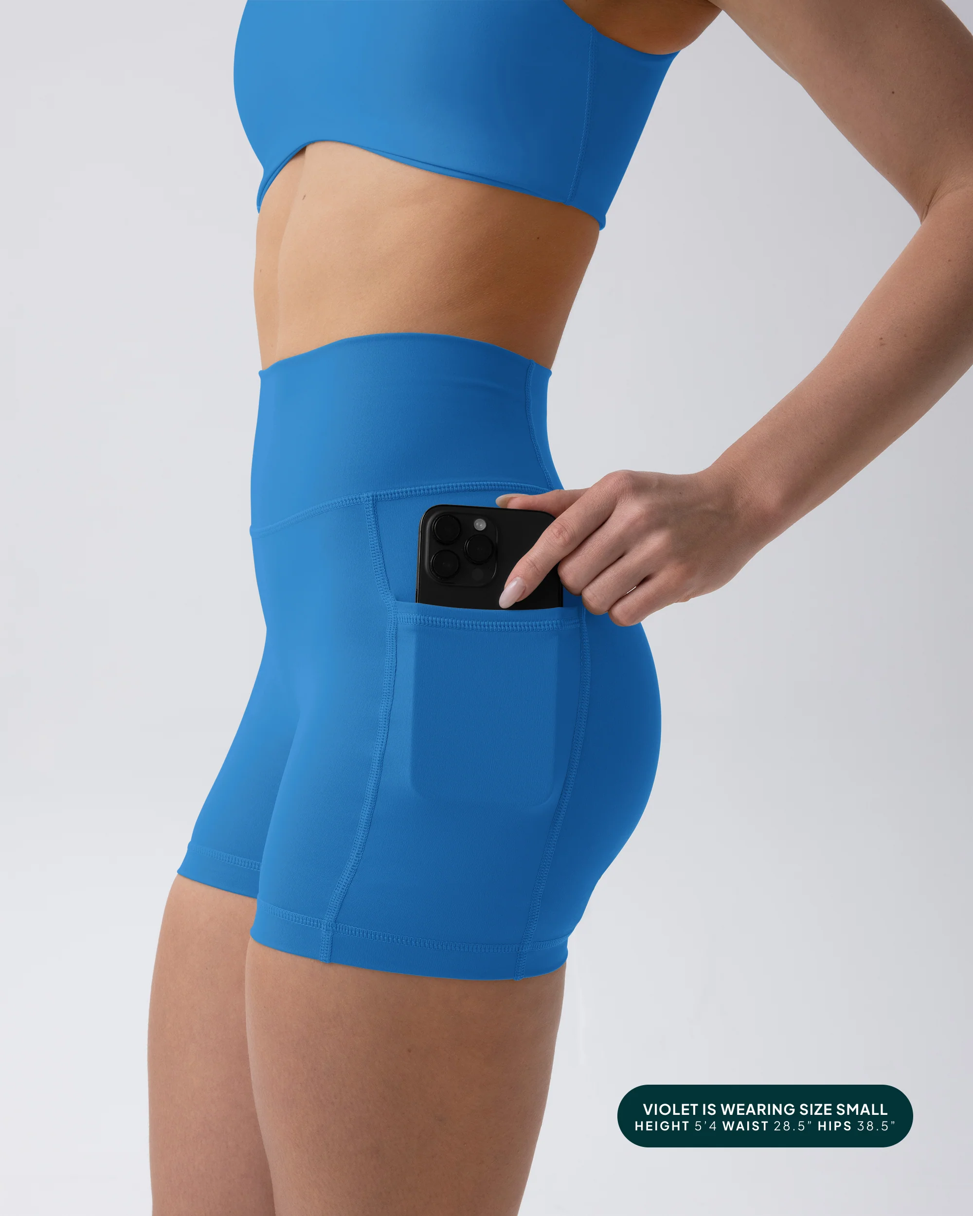 High-Waisted Butt Lifting 4" Biker Shorts with Pockets - Image 64