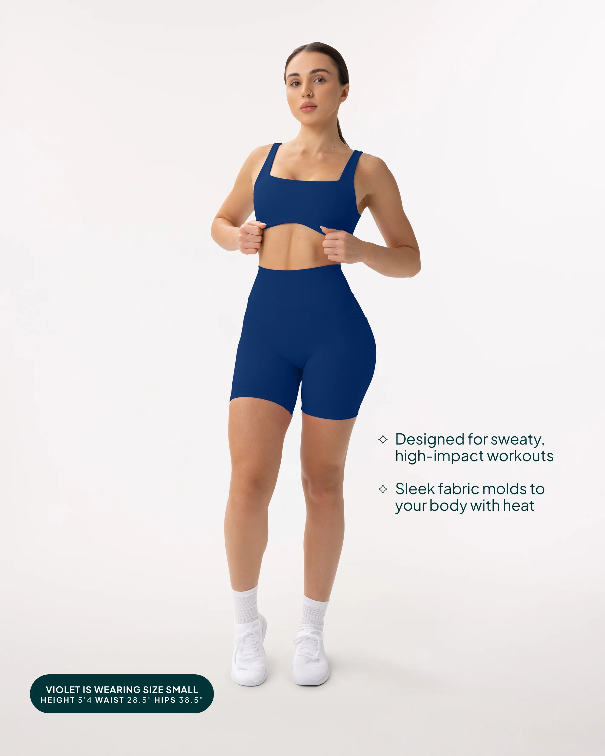 High-Waisted Butt Lifting 6" Biker Shorts with Pockets - Image 18