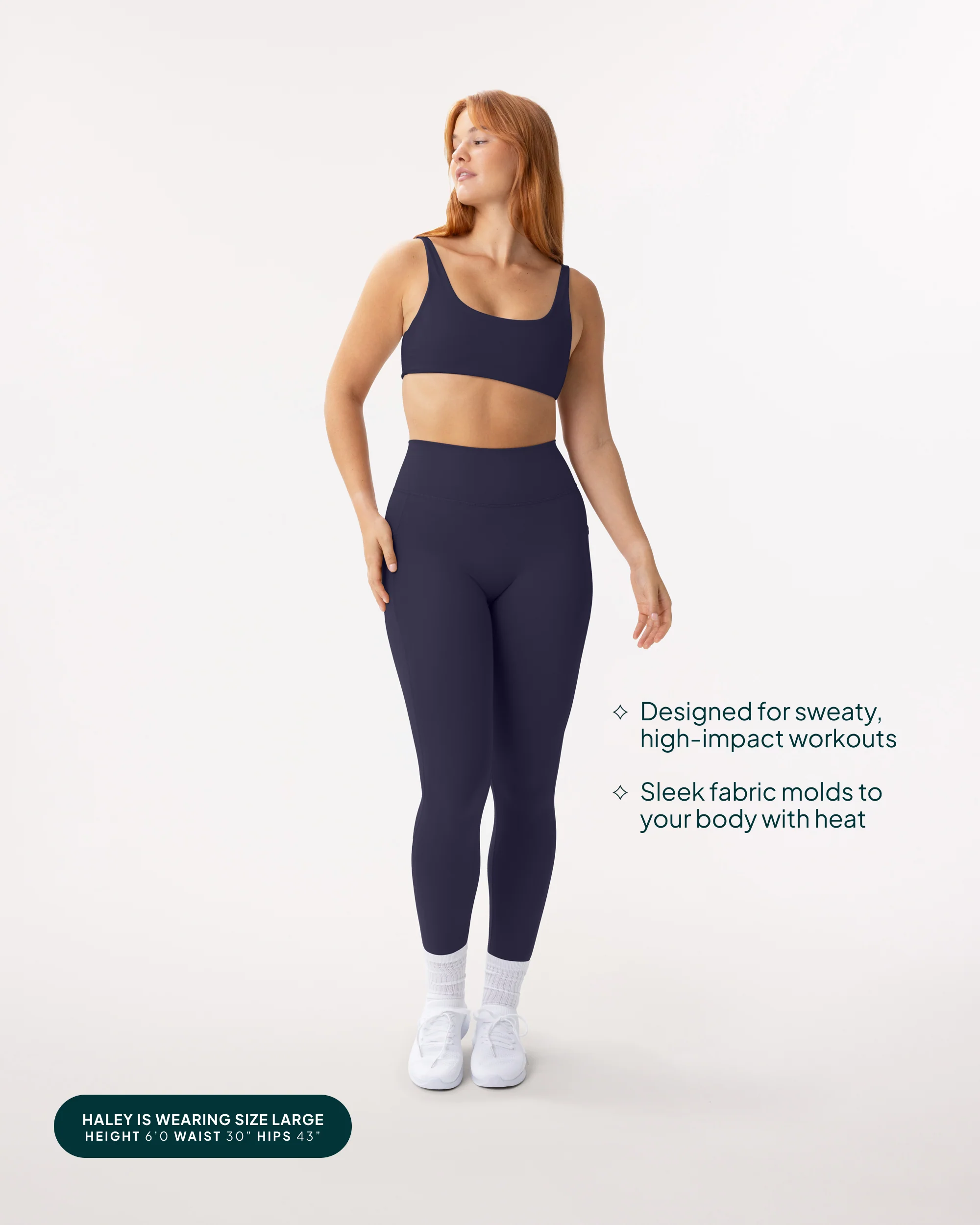 High-Waisted Butt Lifting Full-Length Leggings with Pockets - Image 11