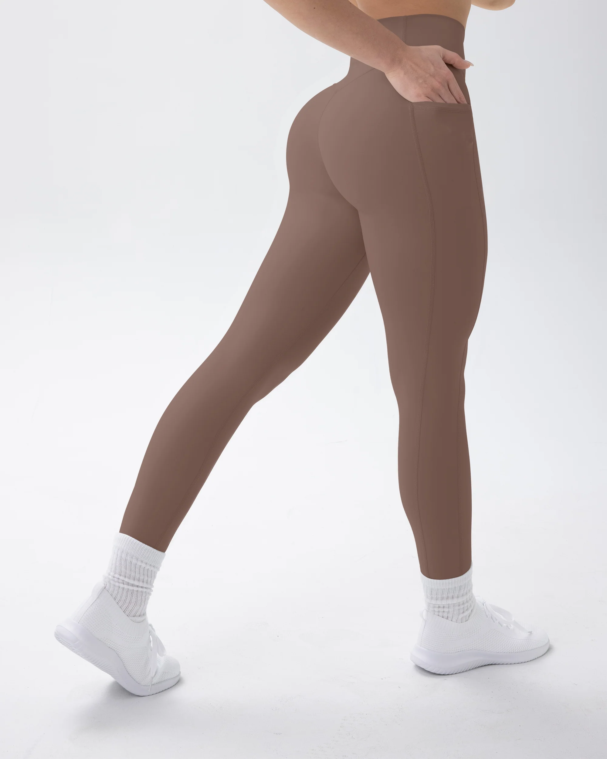 High-Waisted Butt Lifting Full-Length Leggings with Pockets - Image 13